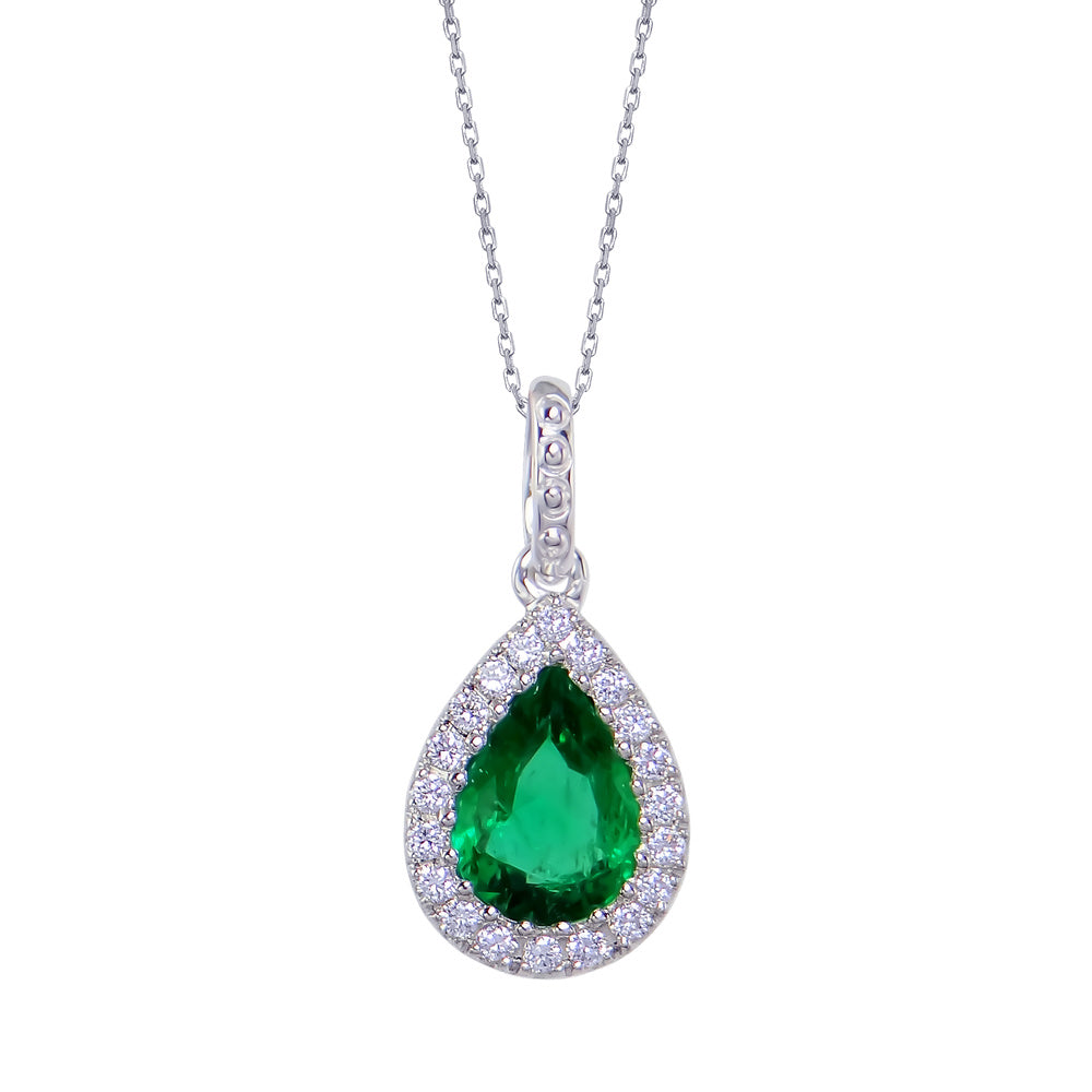 Emerald Diamond Pendant Devam