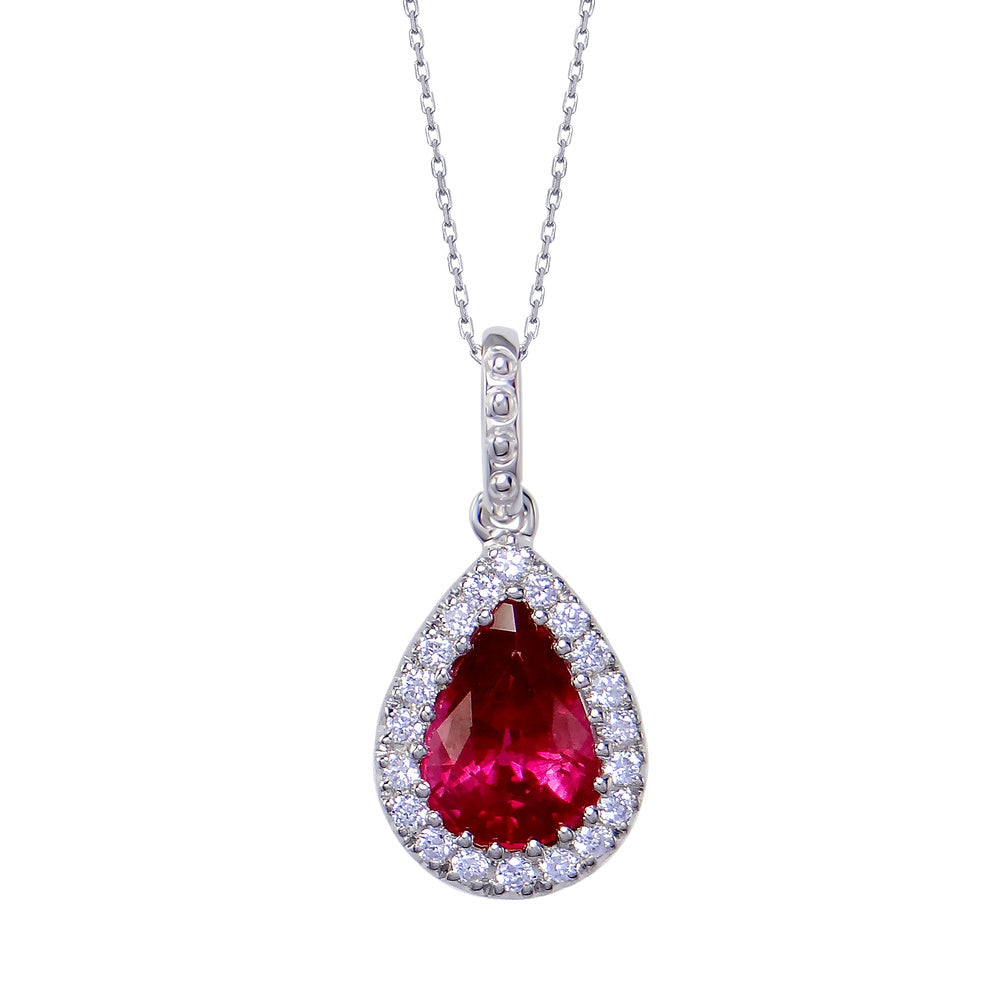 Diamond Ruby Pendant Devam