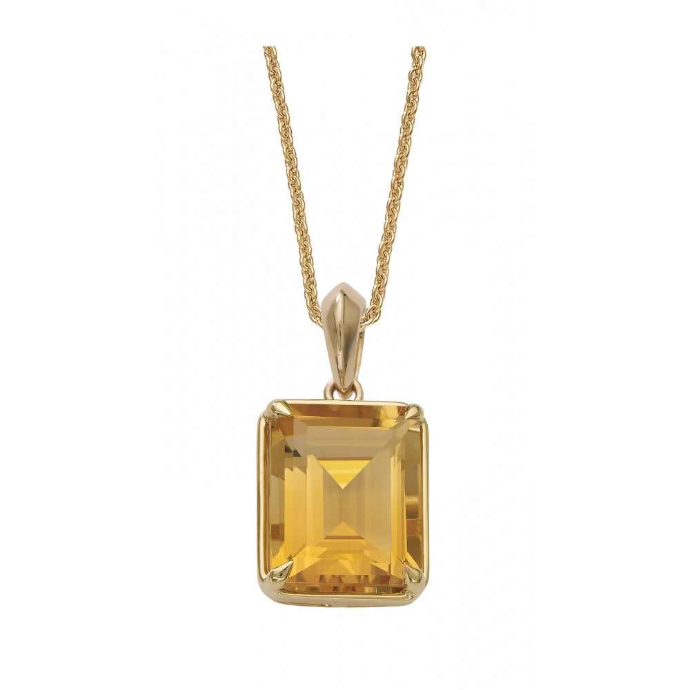 Citrine Candy Pendant Emerald Cut Devam