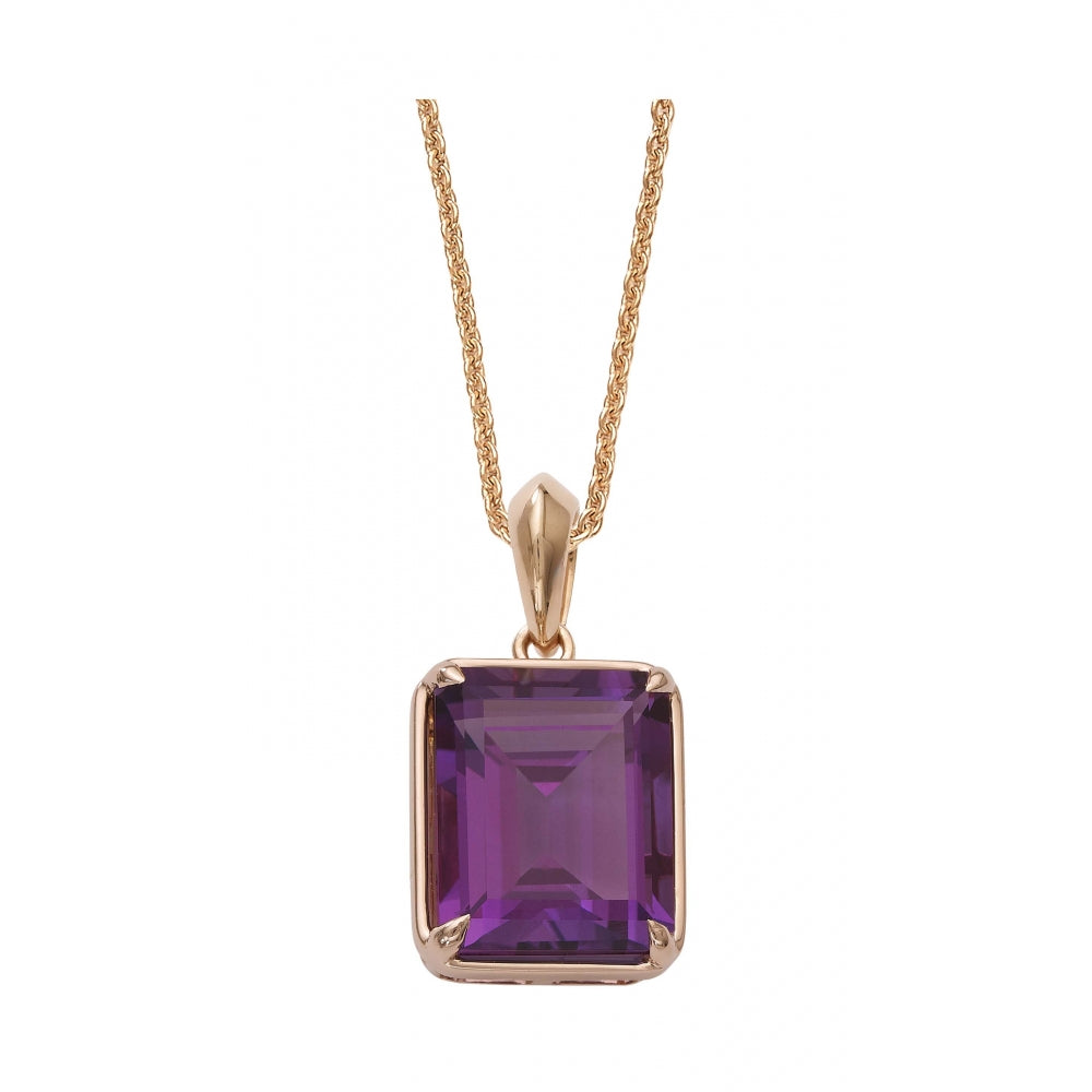 Amethyst Candy Pendant Emerald Cut Devam