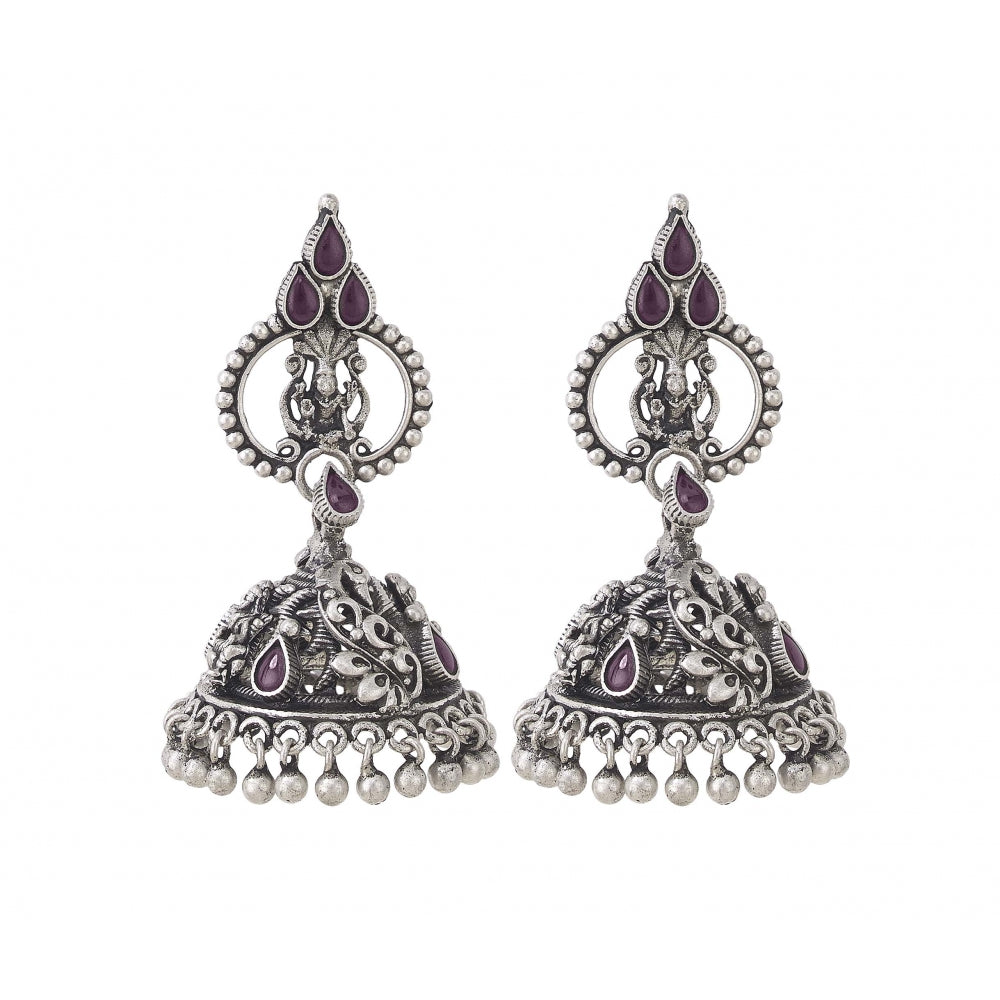 Sterling Silver Handcrafted Earrings With Peackock Motifs Devam