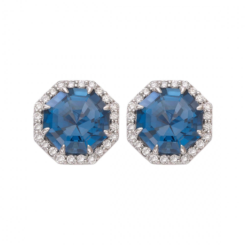 Octagon Cut Topaz Candy Earrings Devam