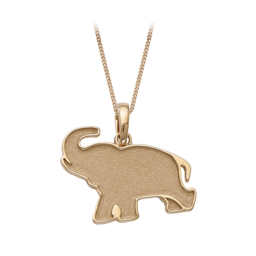 Rose Gold Elephant Pendant Devam