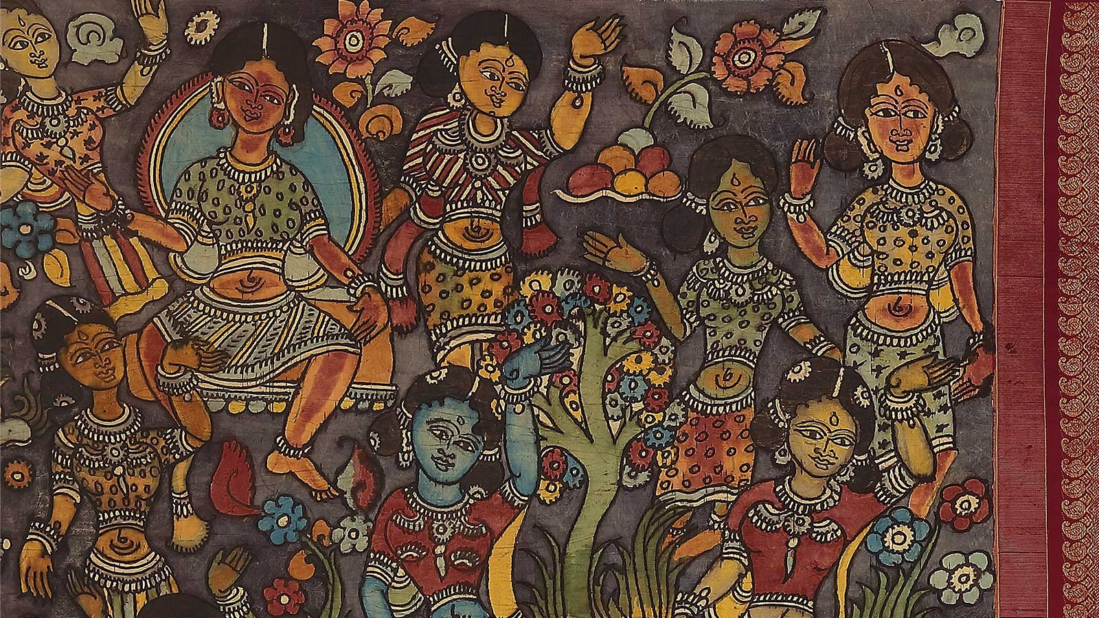 The art of saree painting