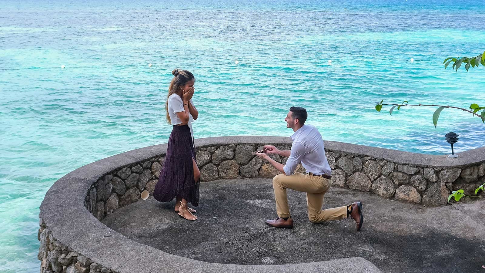 A fateful high school encounter led our newest couple from cotton socks to a Devam ring!
