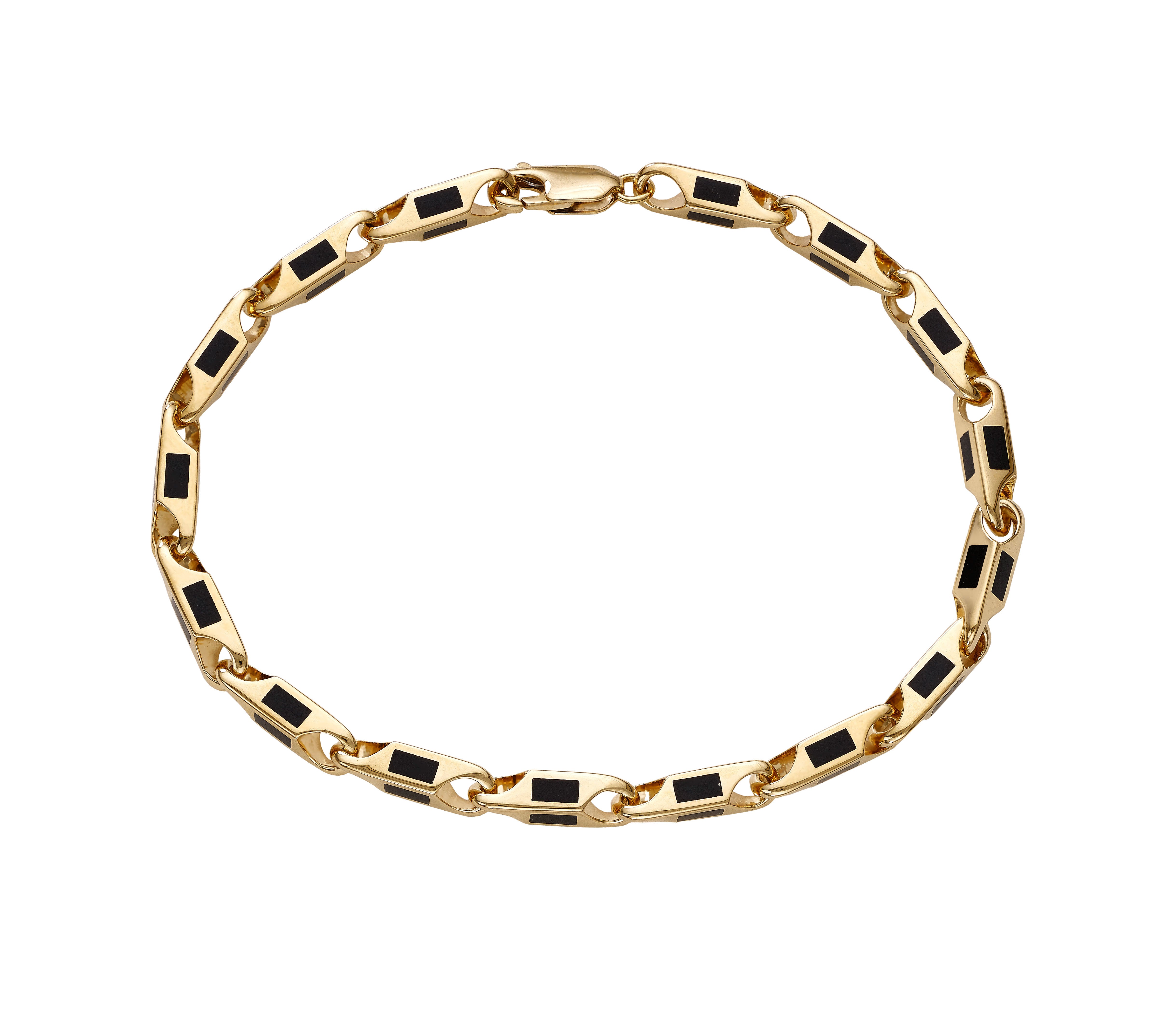 Noir Link Gold Bracelet