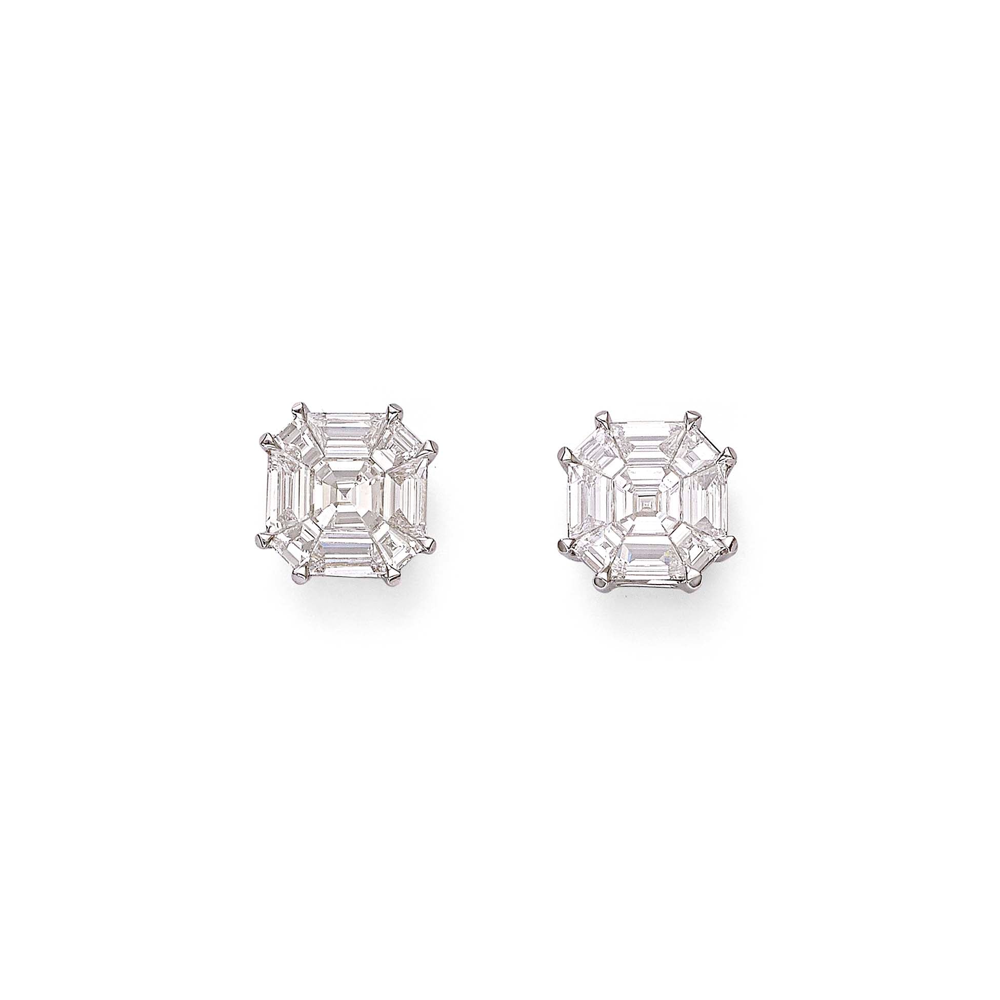 Nine Lives Interwoven Diamond Earrings (Ash 1.00 cts)