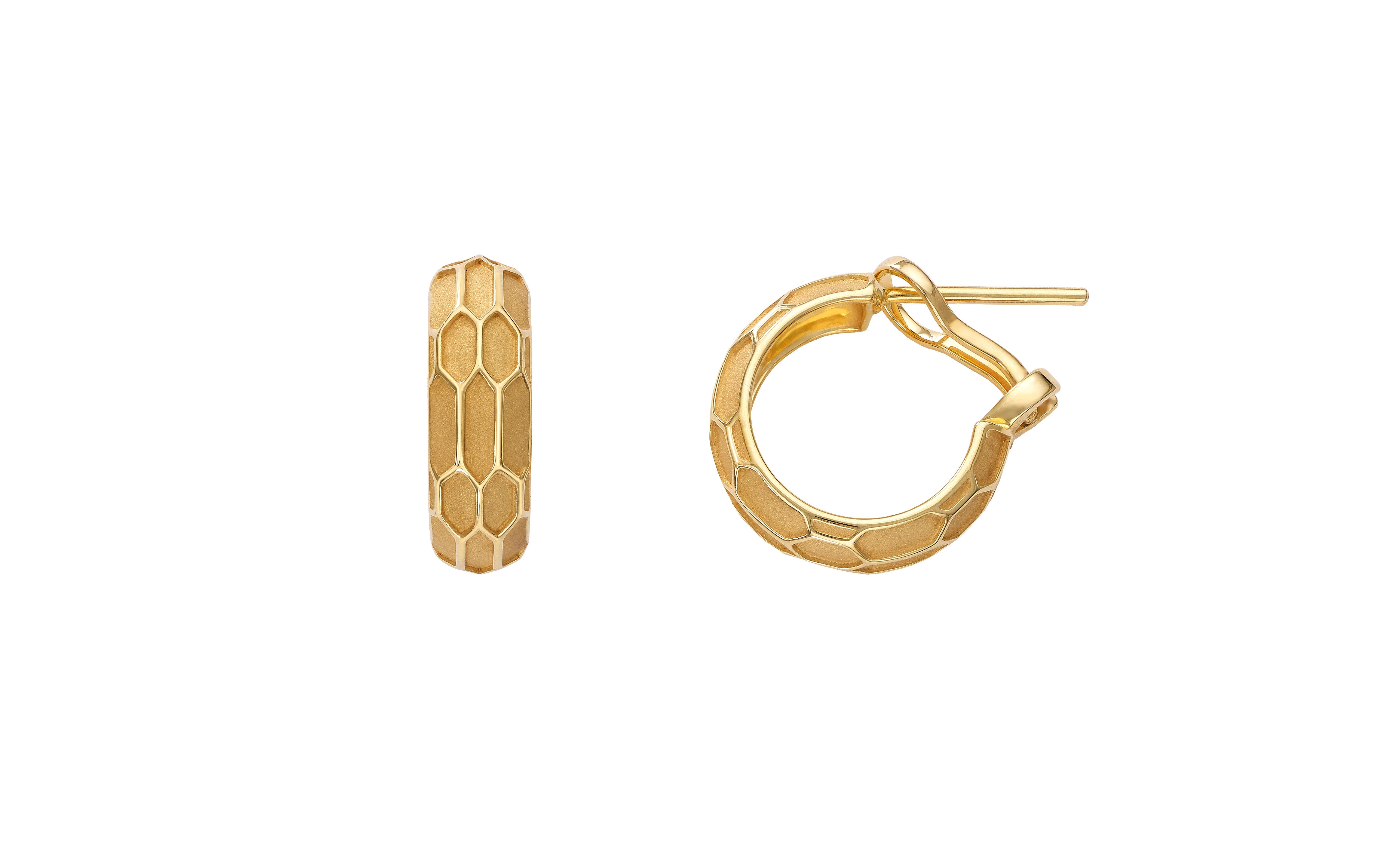 The Ophidian Scales Earring - Yellow Gold