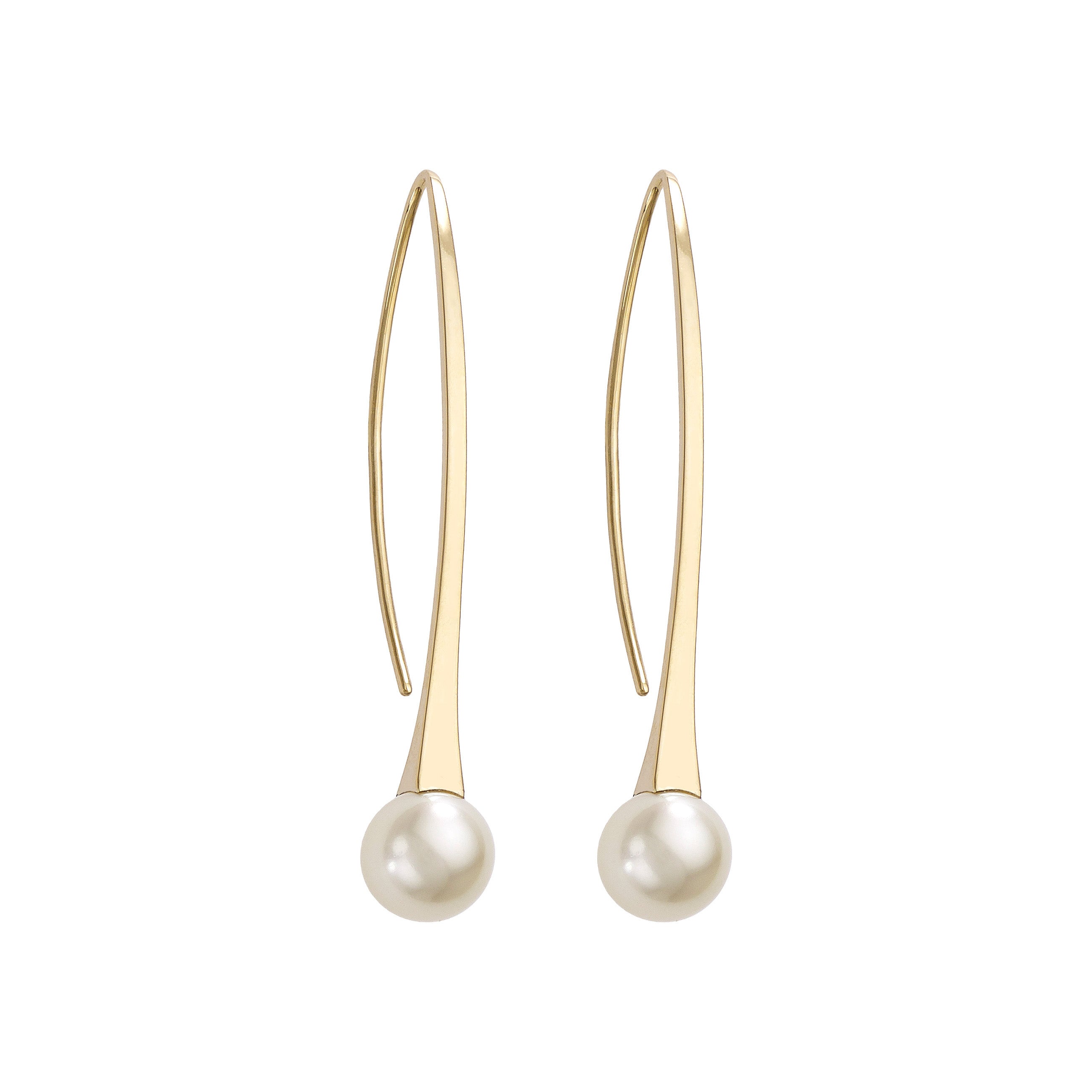 Suspension Collection Drop Earrings -  Yellow Gold Devam