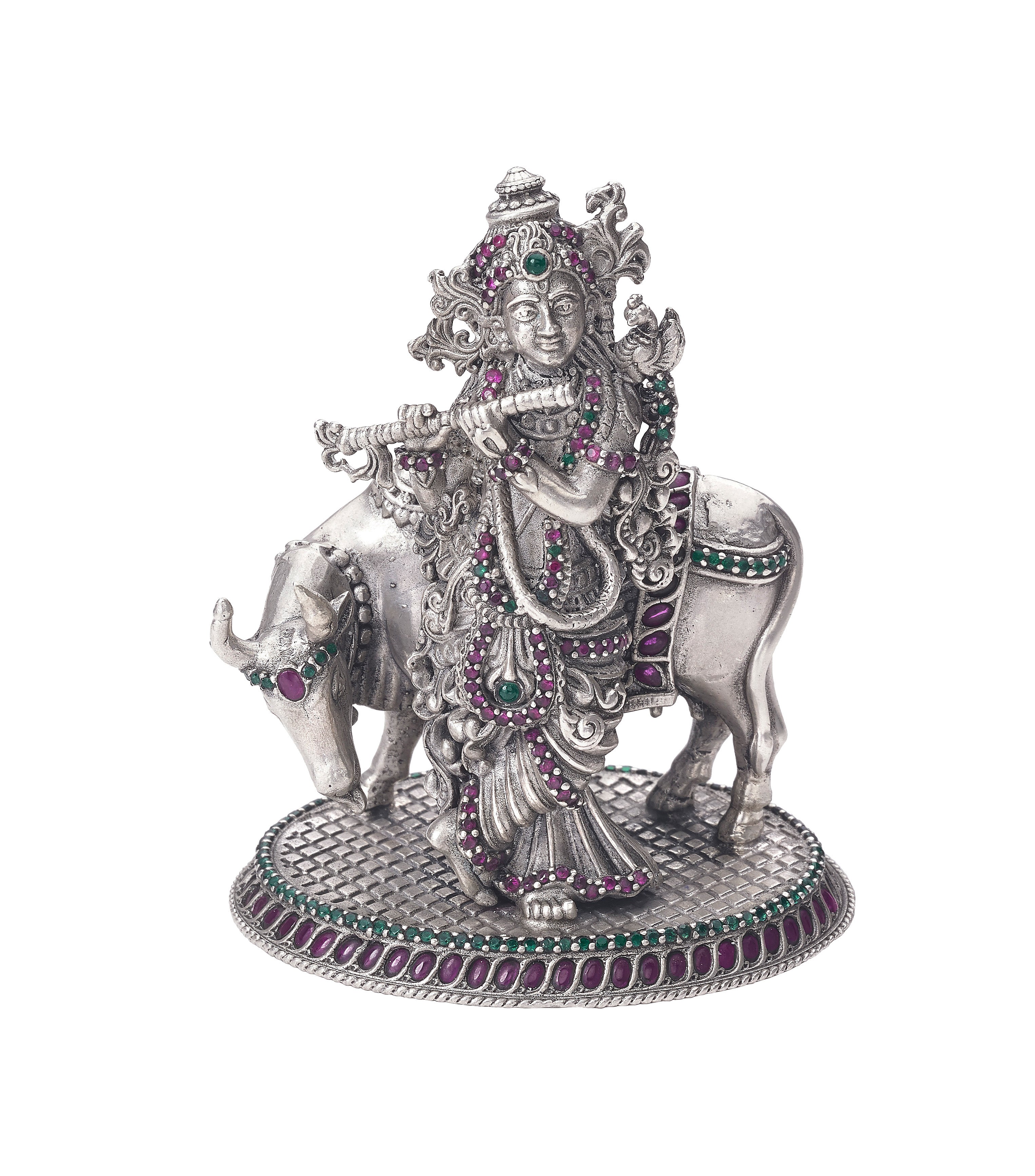 Sterling Silver Krishna Statue