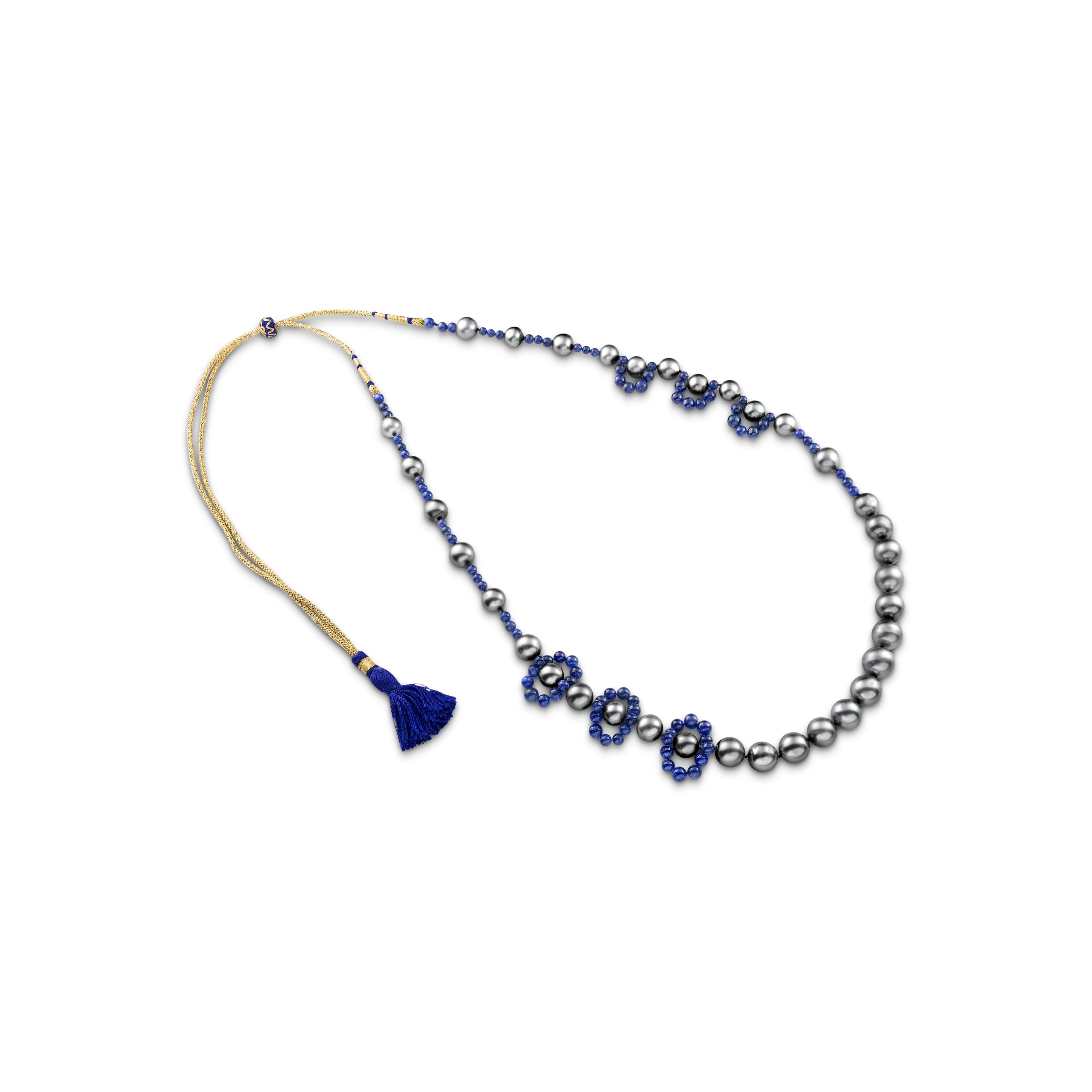 Sapphire & Pearl Necklace