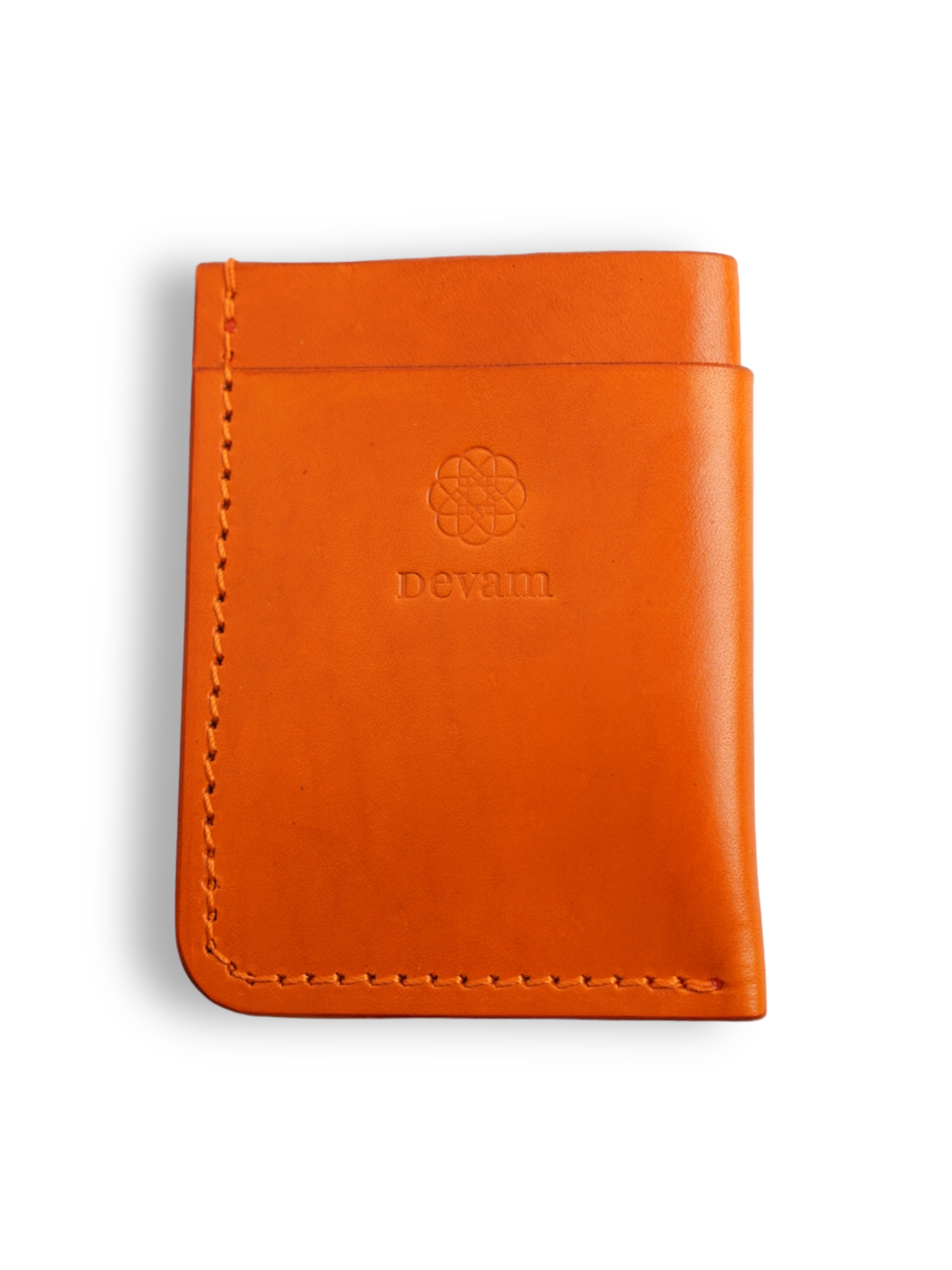 Devam Leather Wallet - CITRINE