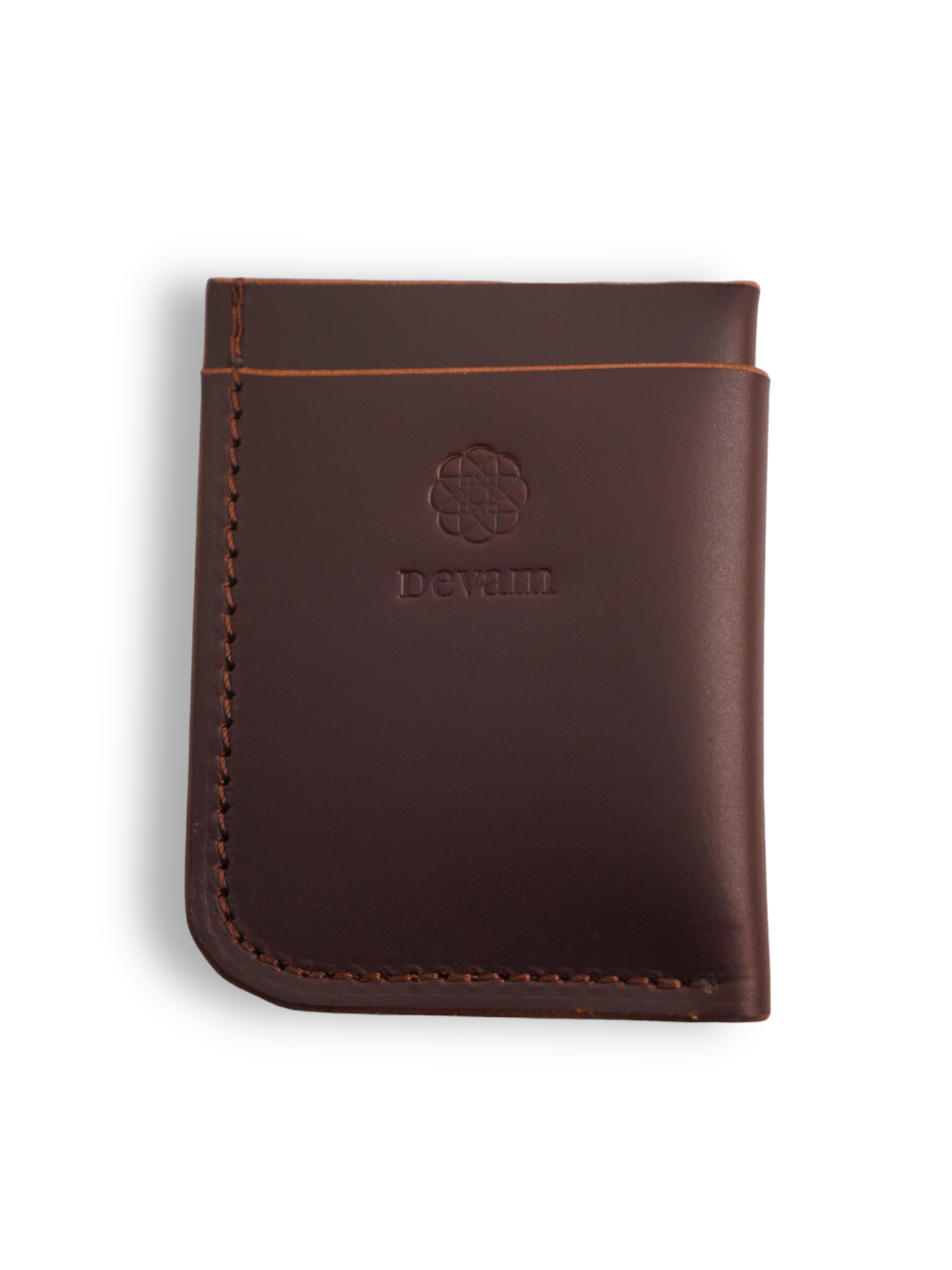 Devam Leather Wallet - COGNAC
