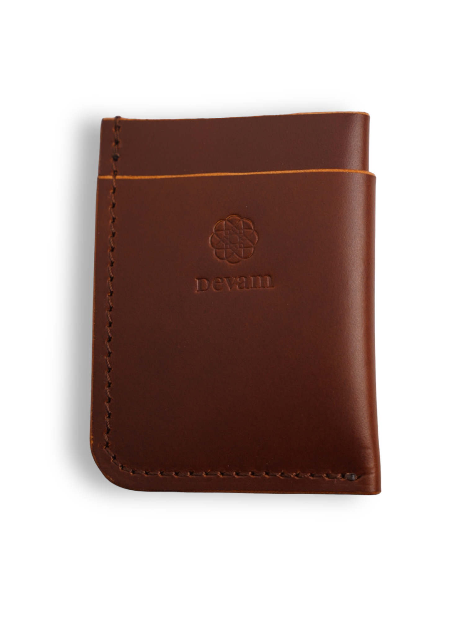 Devam Leather Wallet - WHISKEY Devam