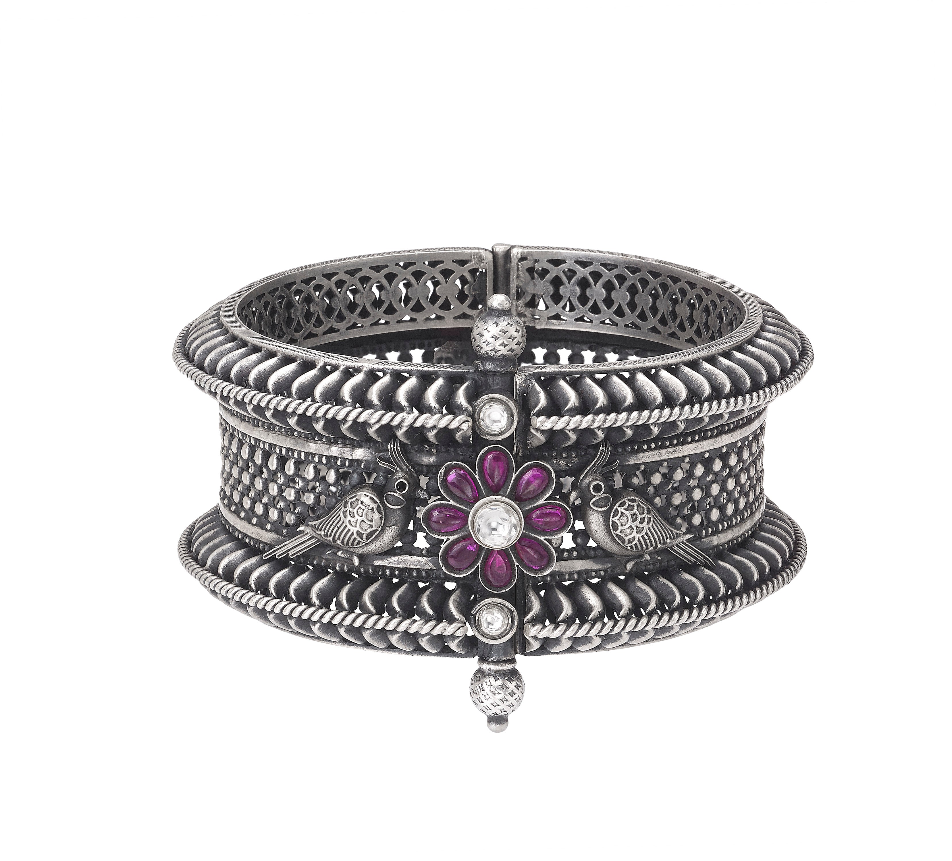 Handcrafted Bangle with Floral Motifs Devam