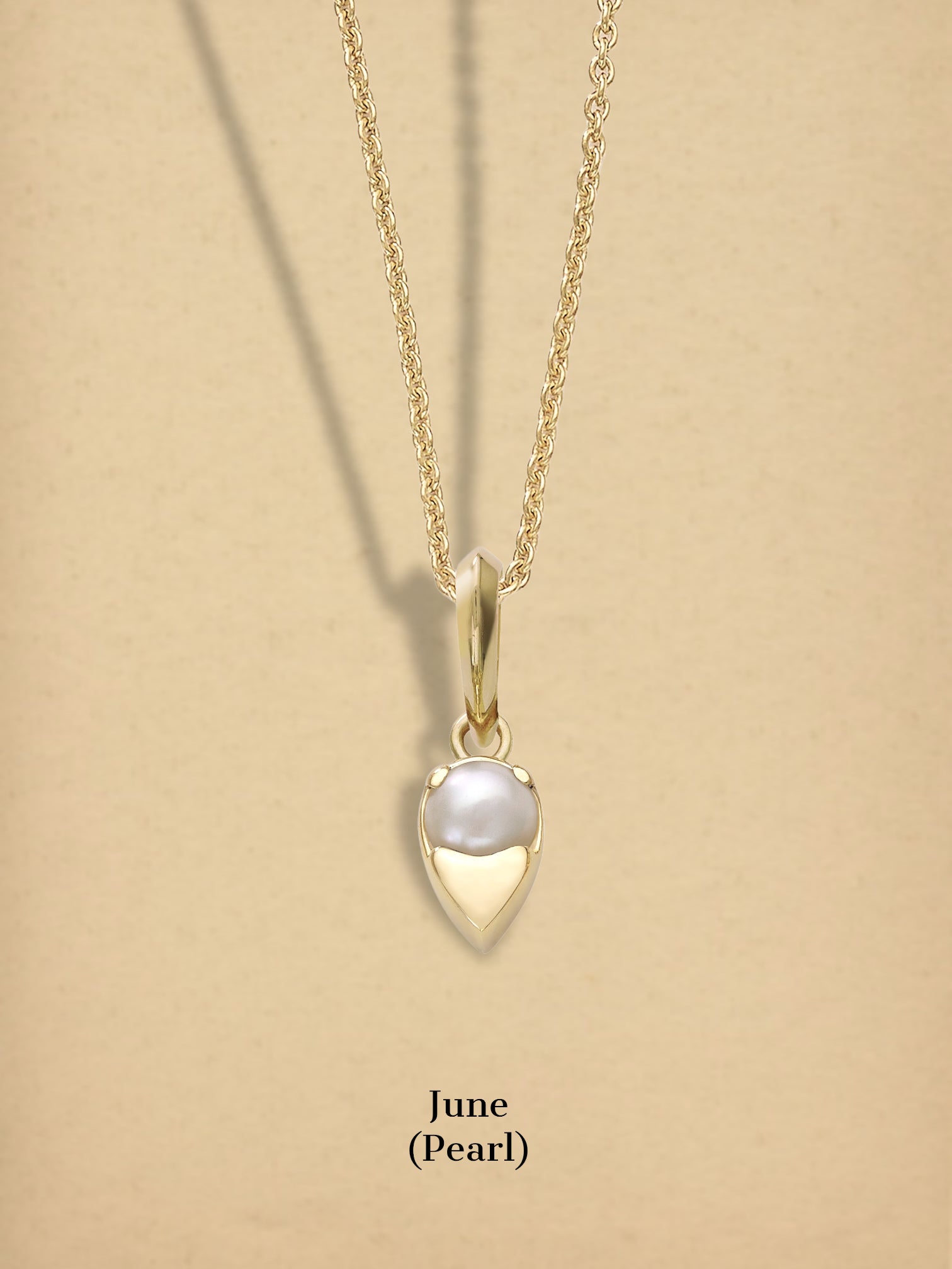 Salt Water Pearl Birthstone Pendant - June Devam