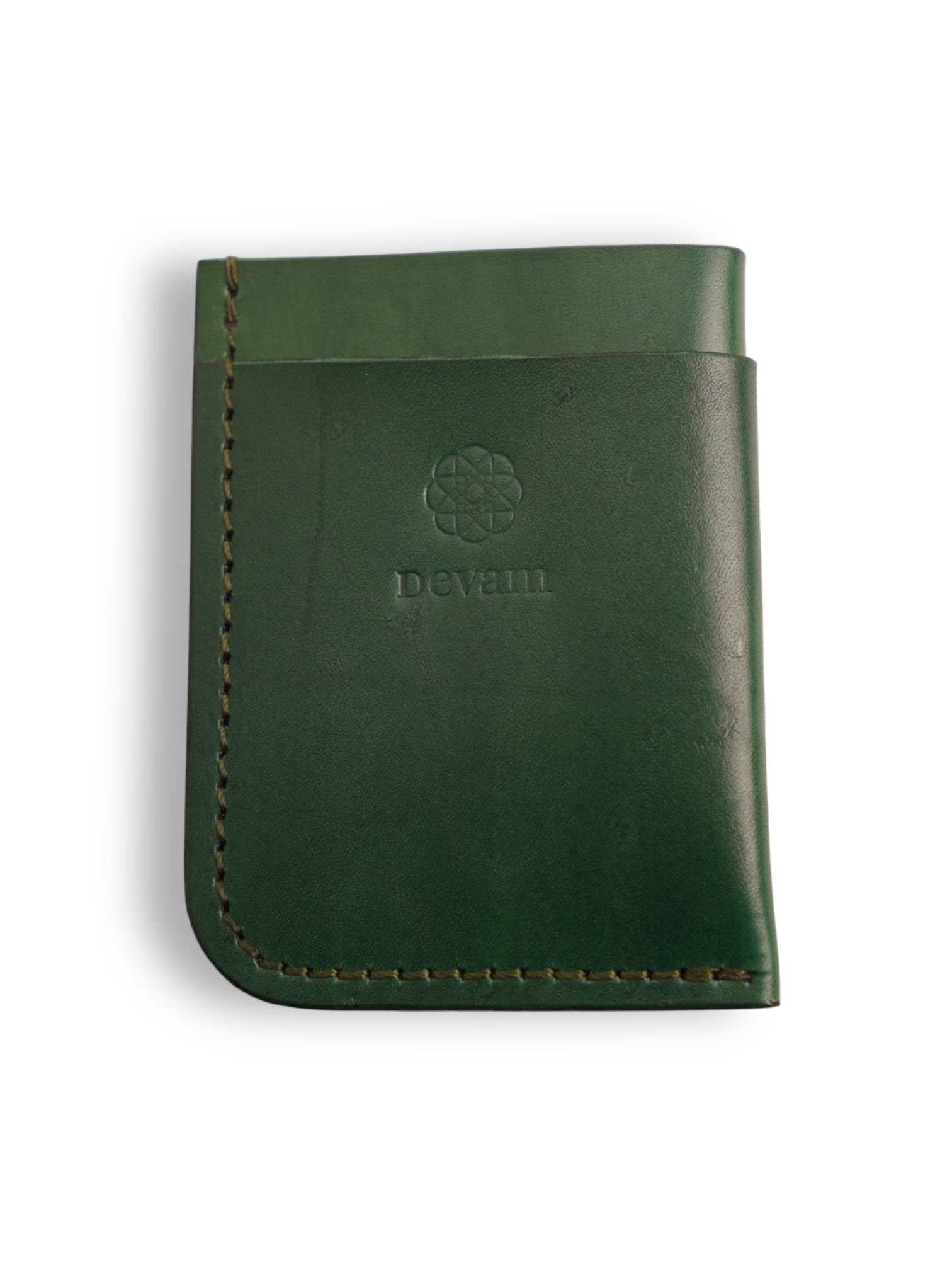 Devam Leather Wallet - EMERALD