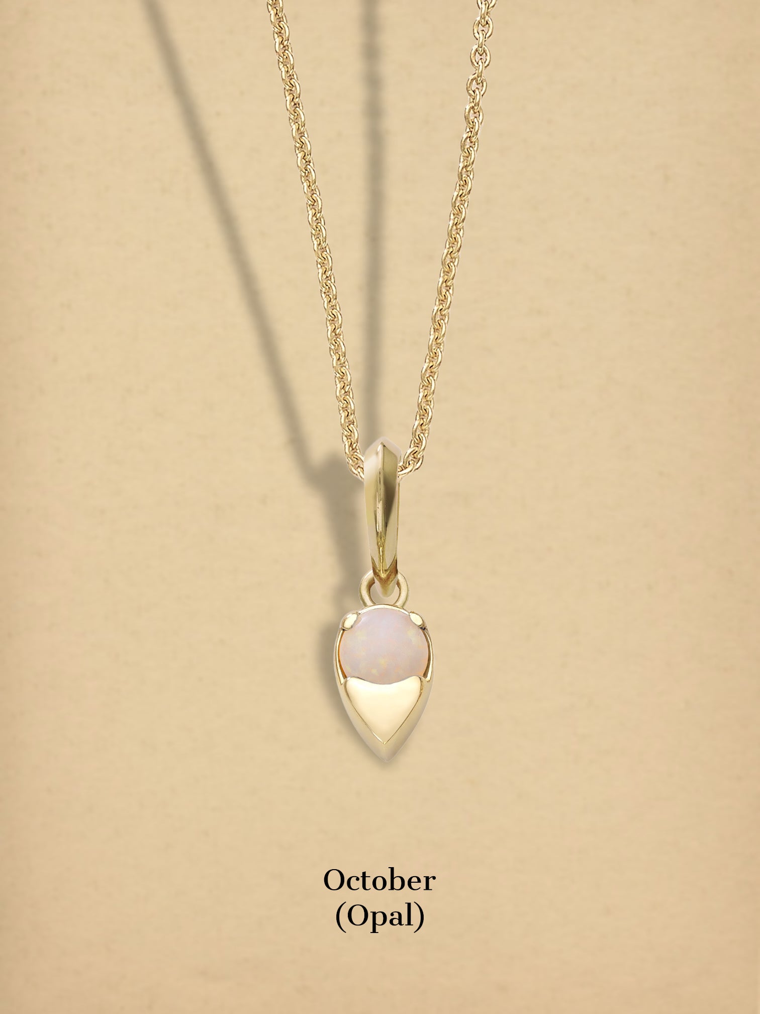 Opal Birthstone Pendant - October Devam