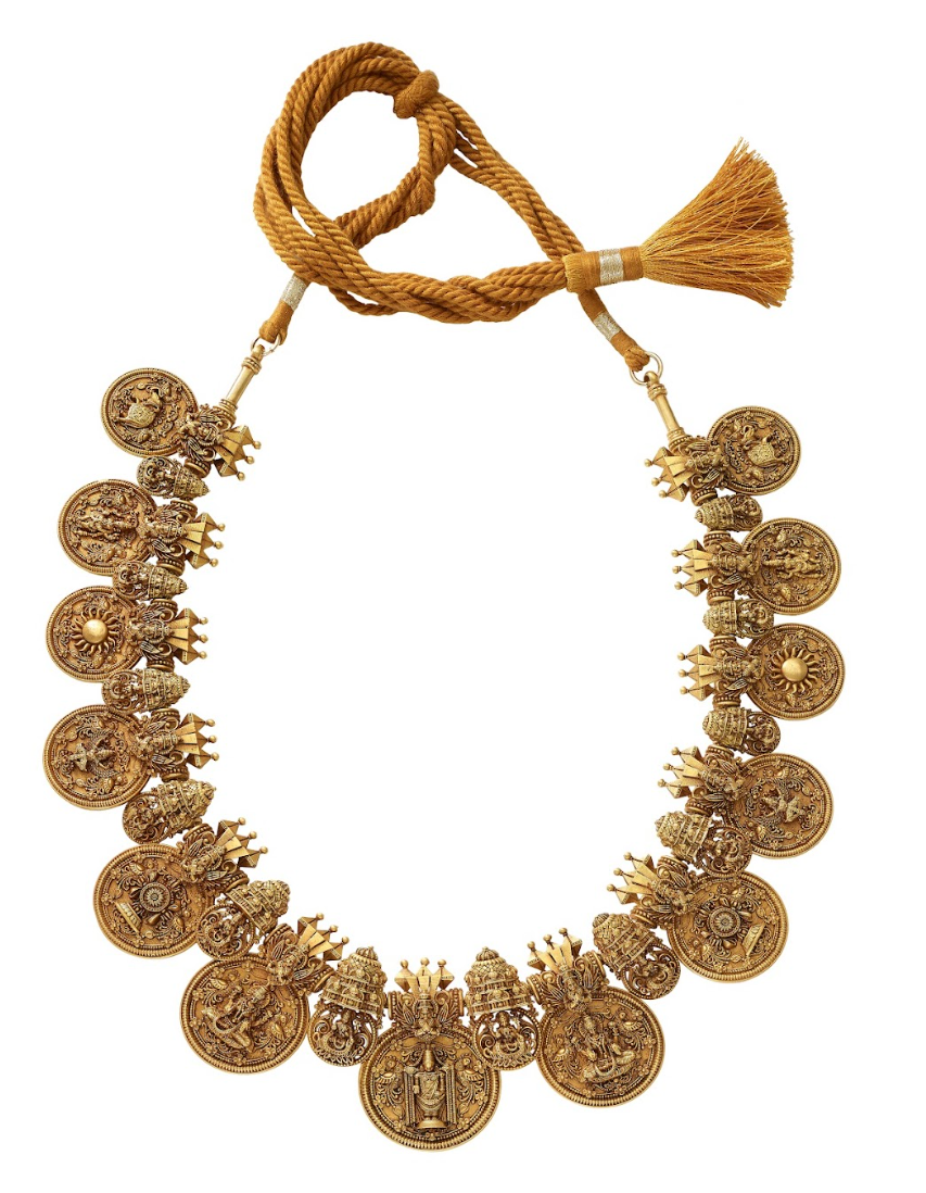 22k Gold Lakshmi Necklace