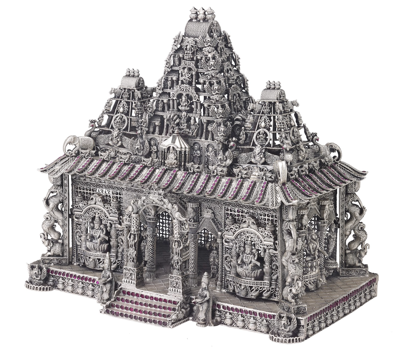Large Sterling Silver Temple