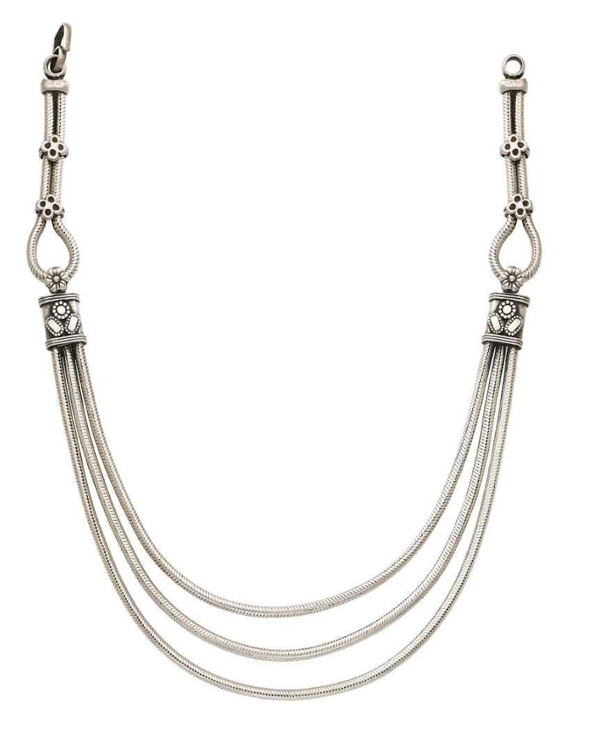 Three Line Silver Necklace