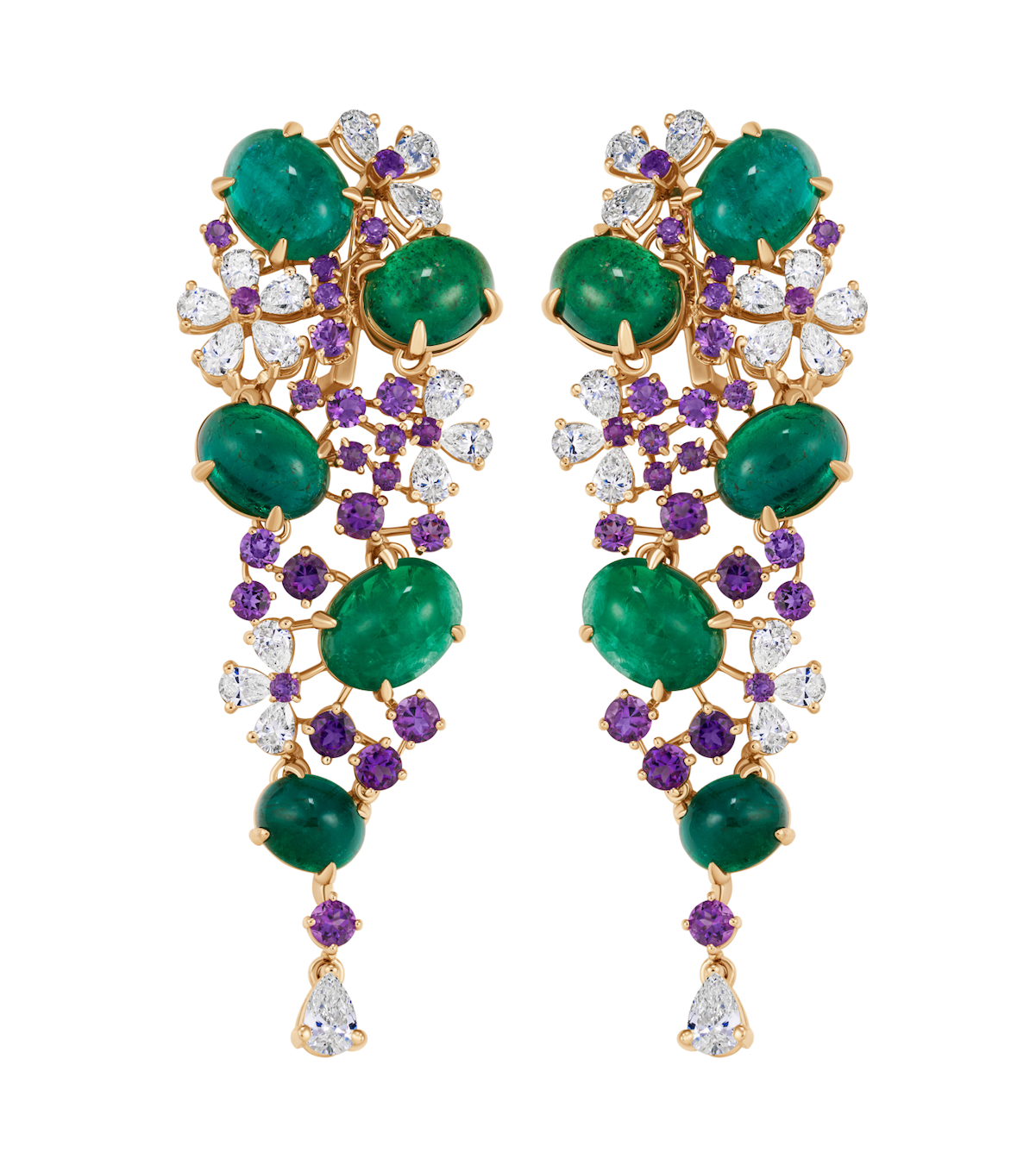 Floral Cascade Earrings House of Devam