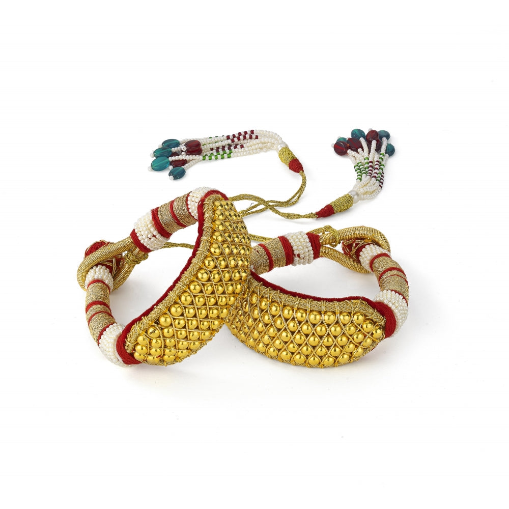 22k Yellow Gold Beaded Bajuband (Armlet) Devam