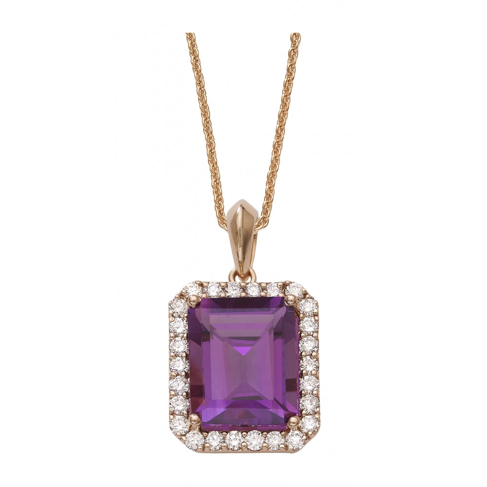 Amethyst Candy Pendant Emerald Cut Devam