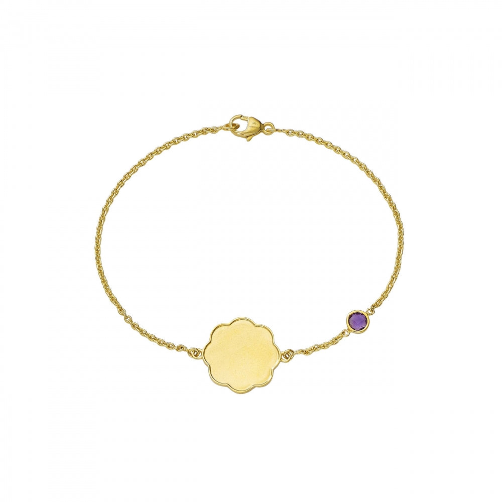Birthstone Bracelet with Amethyst Devam