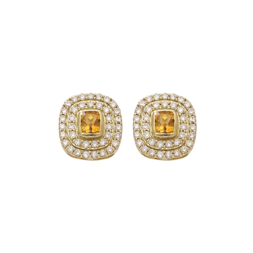 Layered Citrine Candy Earrings Devam