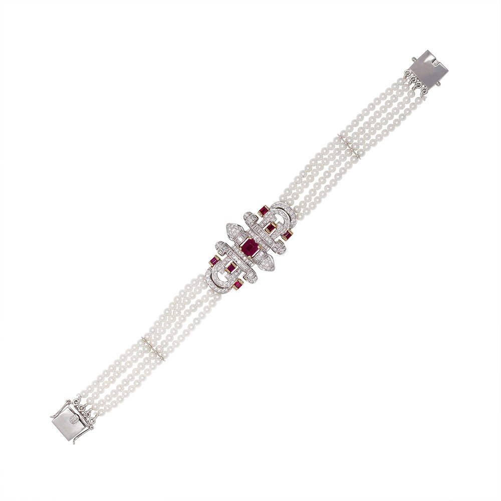 Pearl And Ruby Bracelet Devam