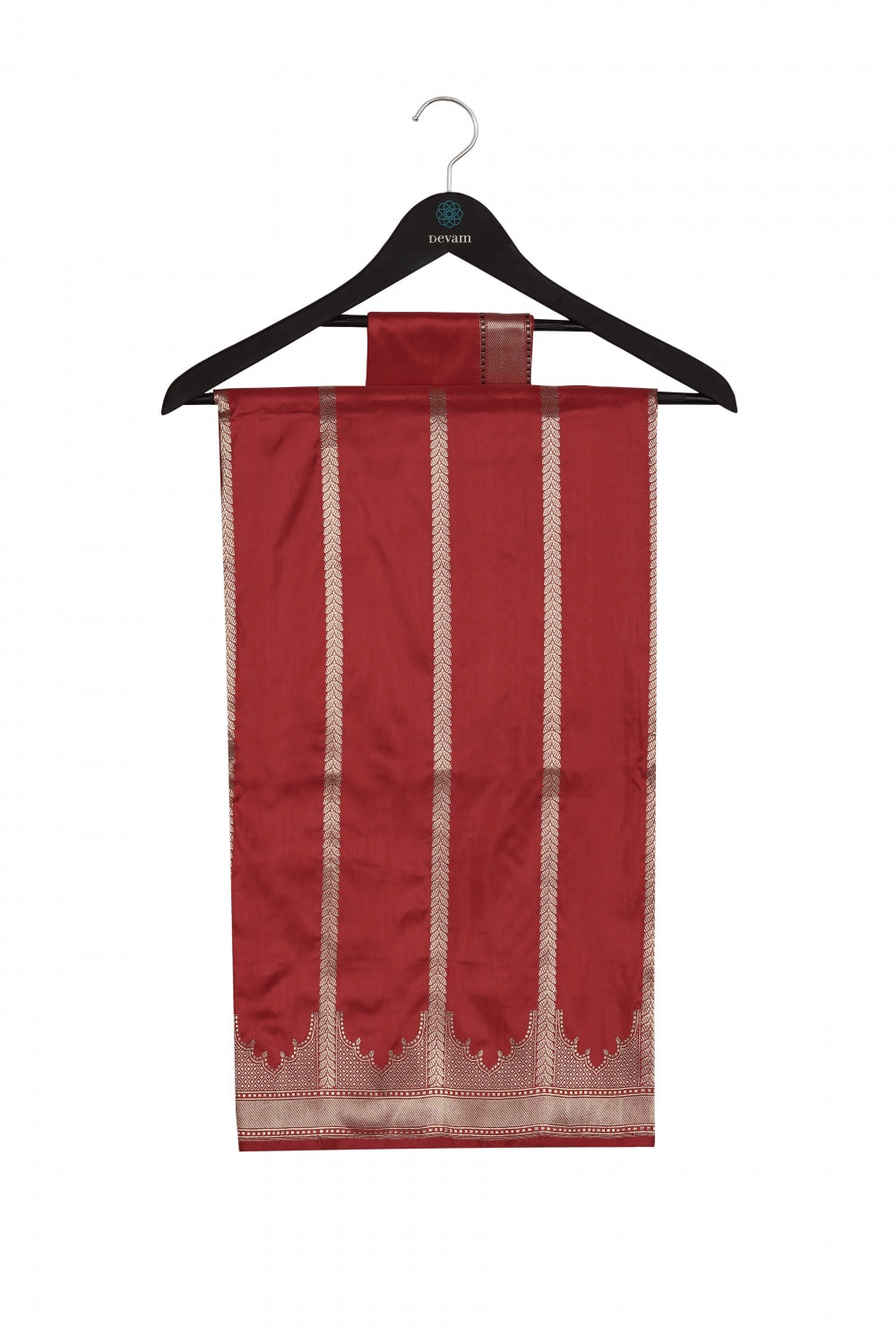 Red Silk Banarasi Handloom Saree Devam