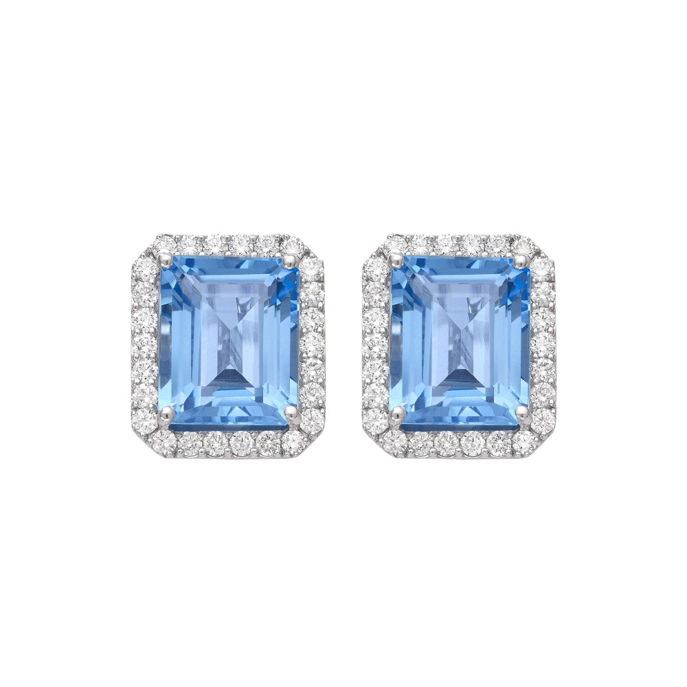 Swiss Blue Topaz Candy Earrings Devam