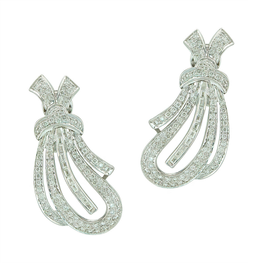 "Seashell" Diamond White Gold Earrings Devam