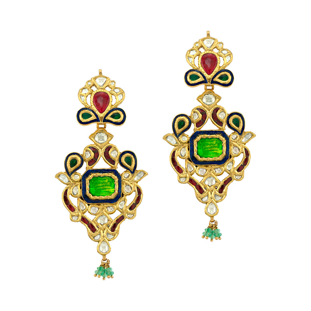 Enchanting Emerald Necklace Set Devam