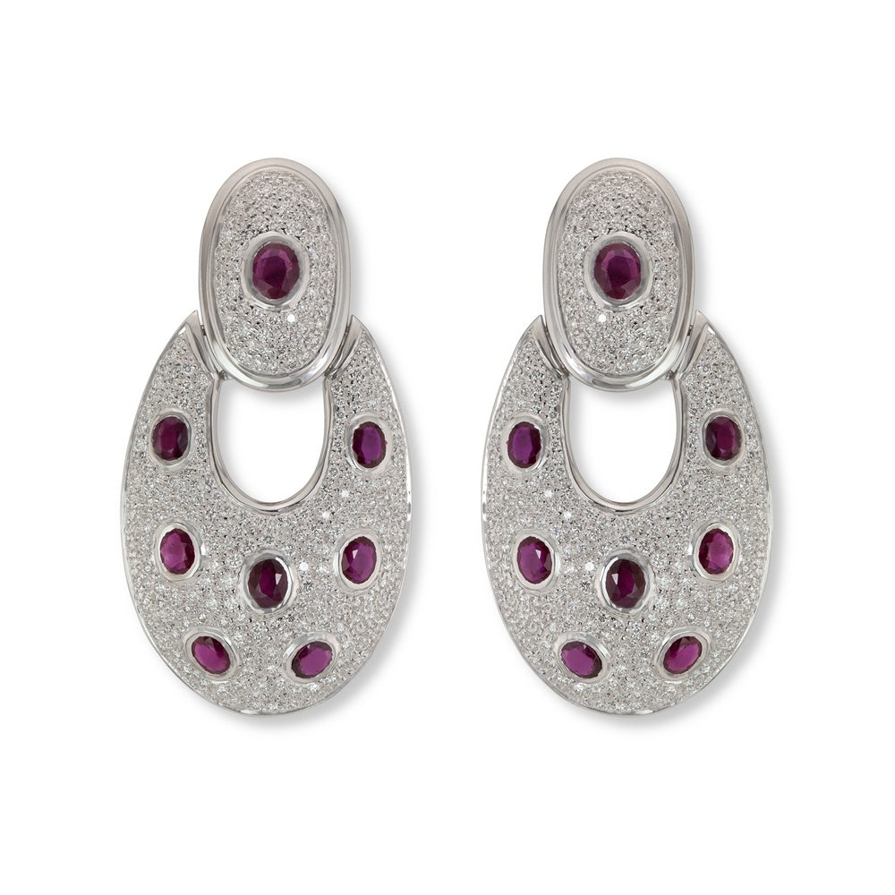 Ruby & Diamond Earring Devam