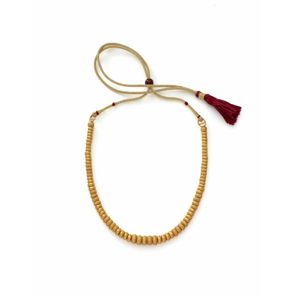 22k Yellow Gold Thushi Choker Graduated Necklace Devam