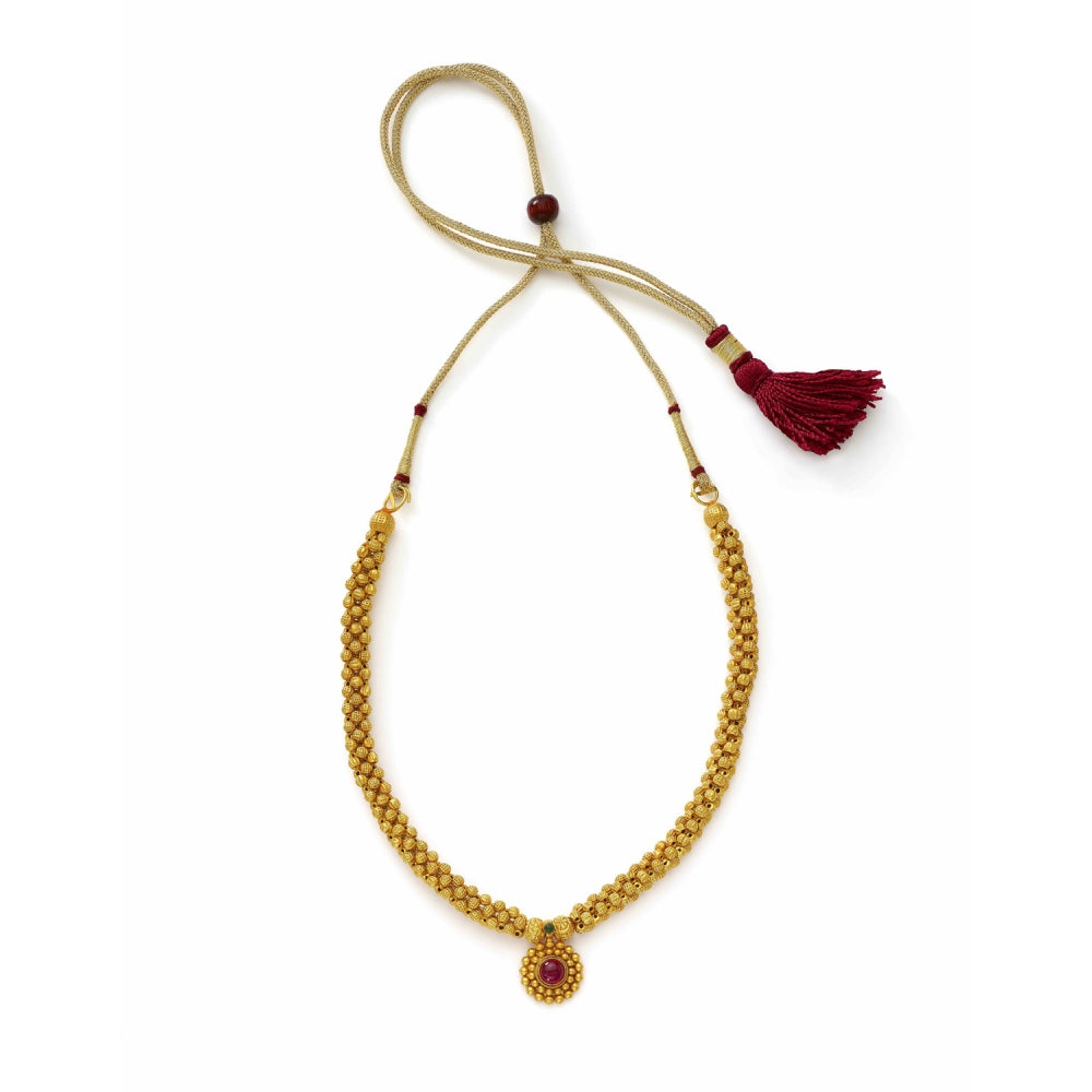 22k Yellow Gold Thushi Choker Necklace Devam