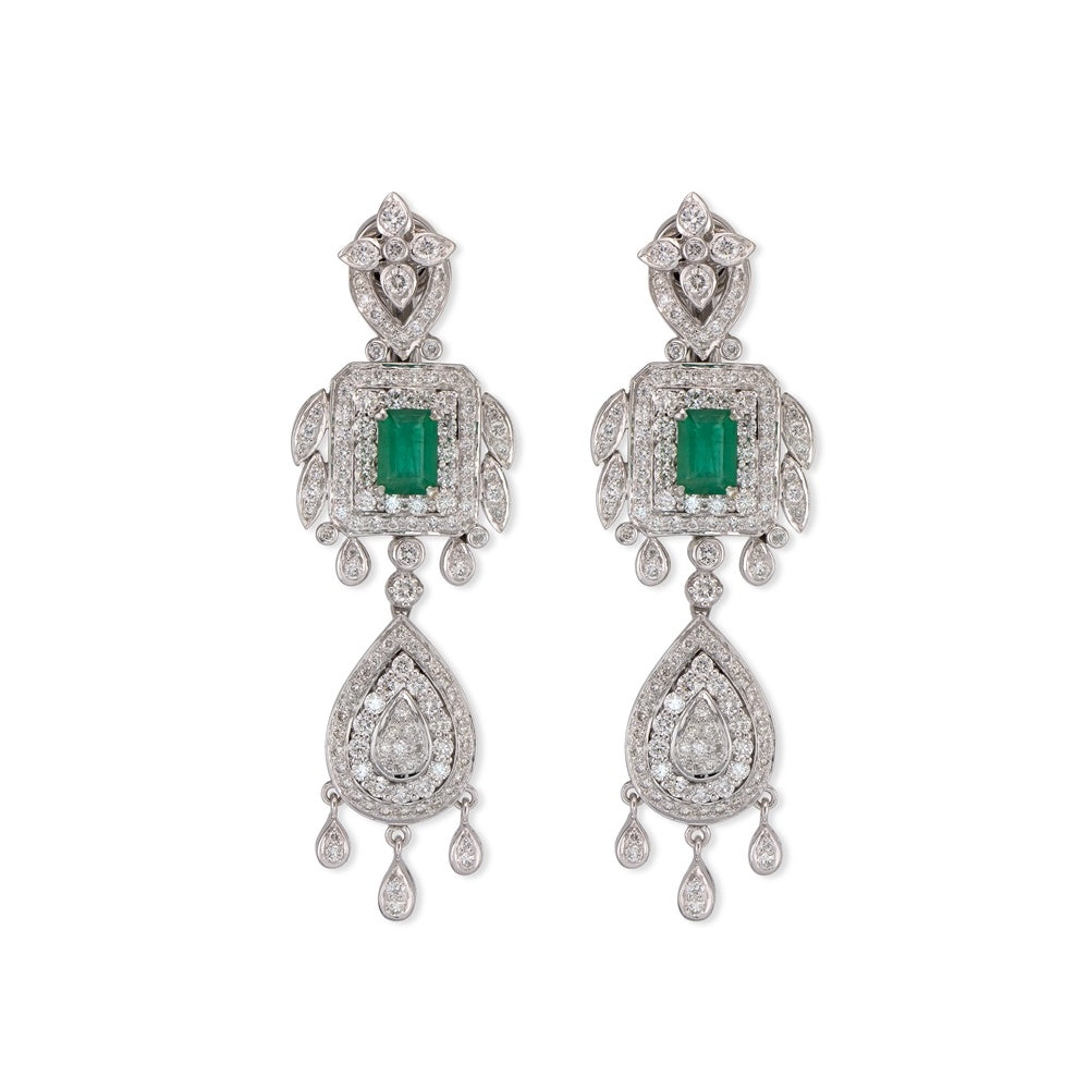 Emerald & Diamond Earrings Devam