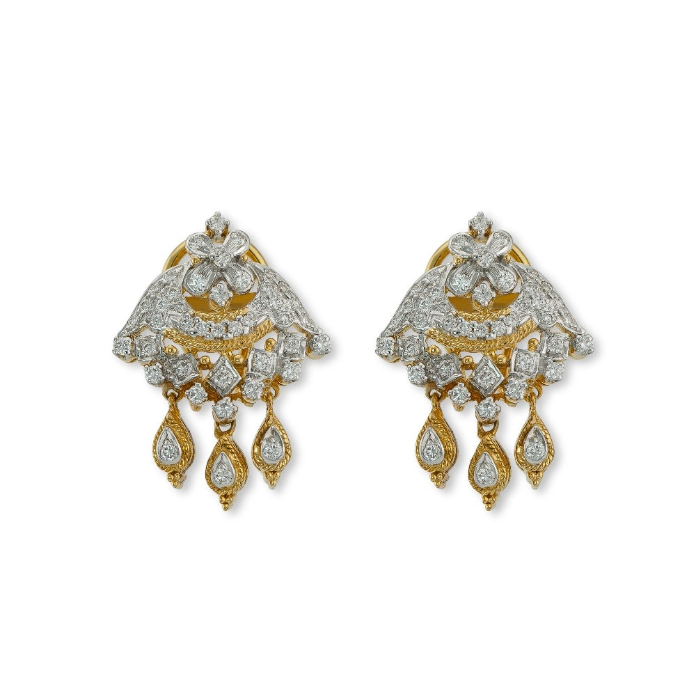 Traditional Diamond Earrings Devam