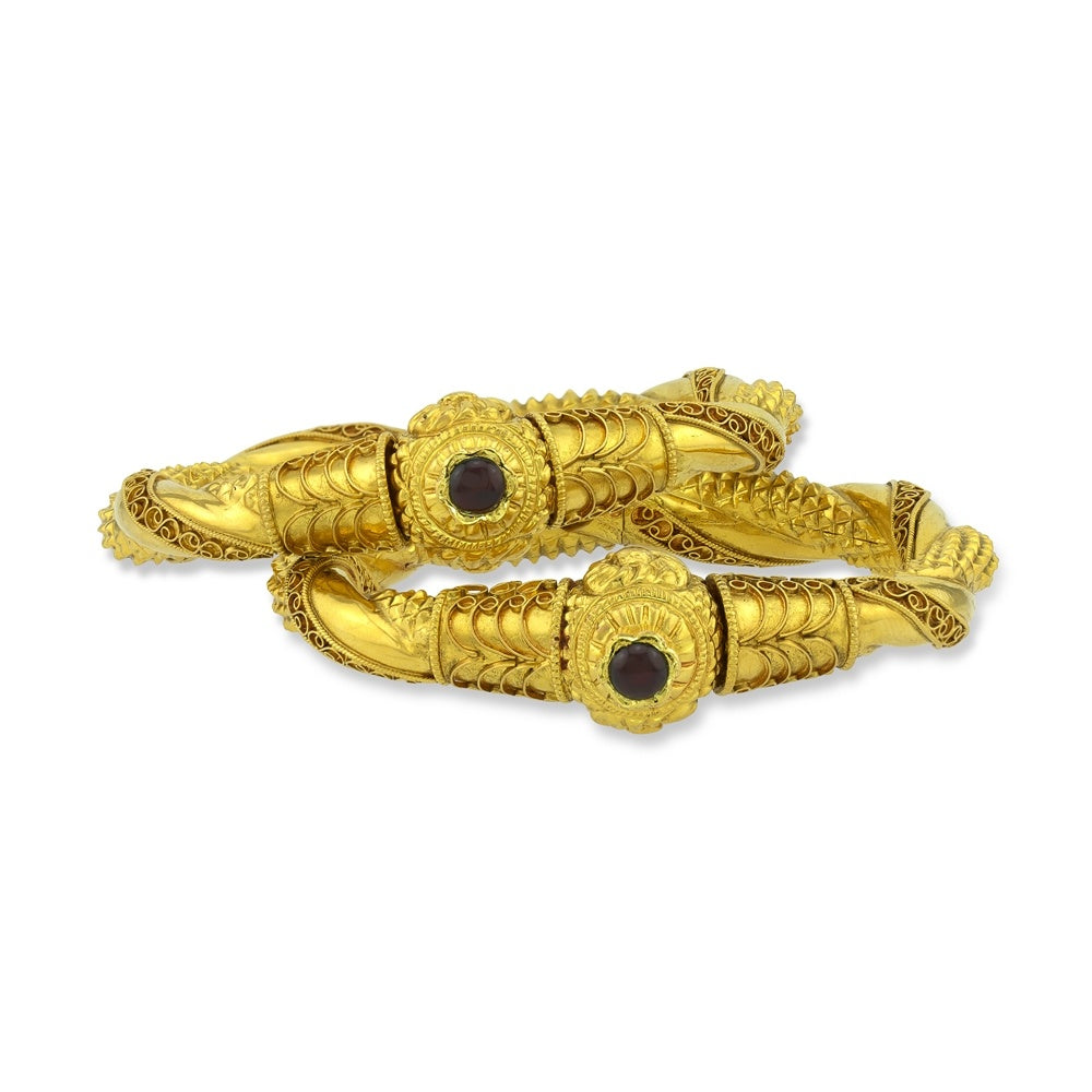 Intricate Wrap Bangle Pair Devam