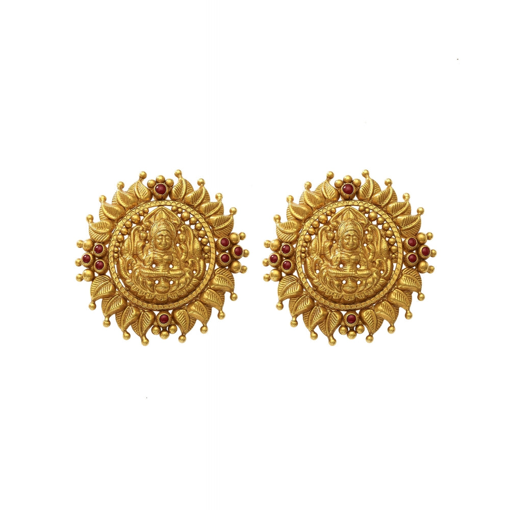 Temple Style Chakra Deity Floral Earrings Devam