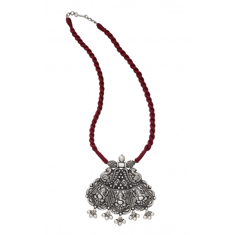 Sterling Silver Necklace with Multiple Motifs Devam