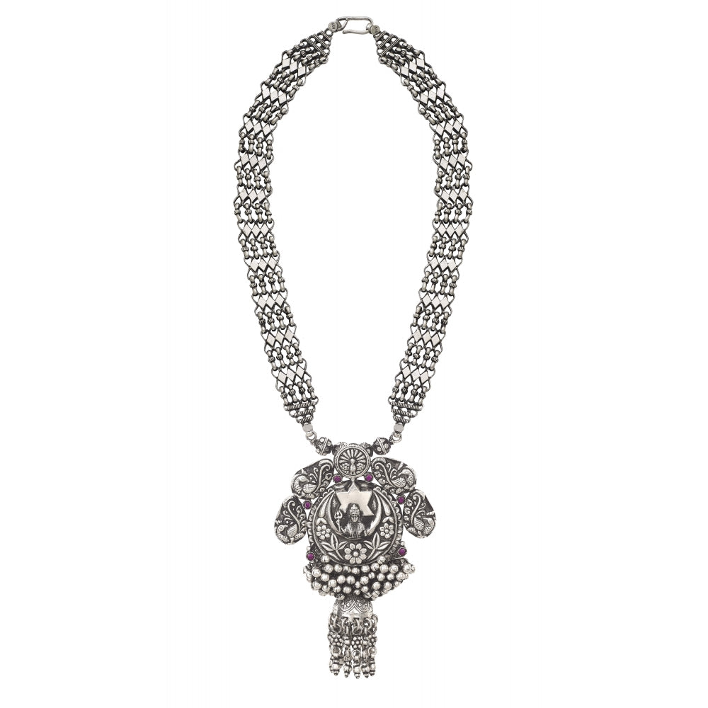 Sterling Silver Necklace with Shiva Devam