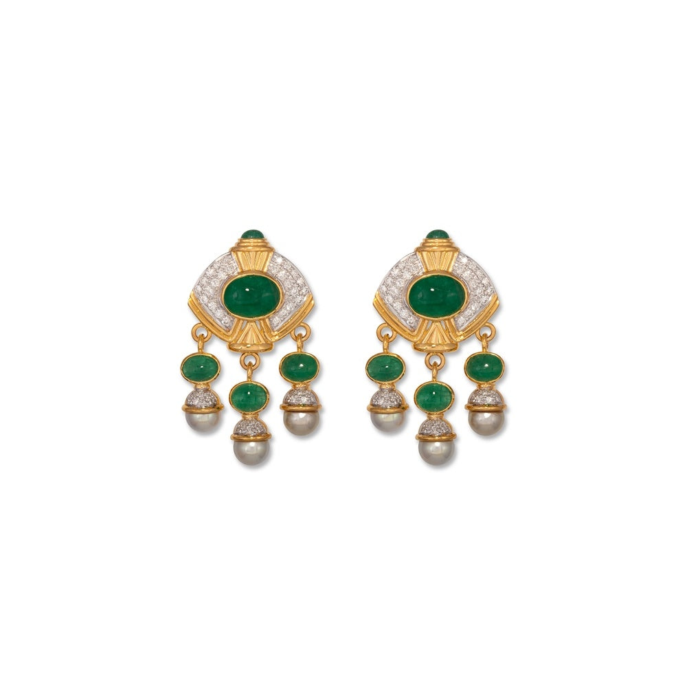Emerald Drop Earrings Devam