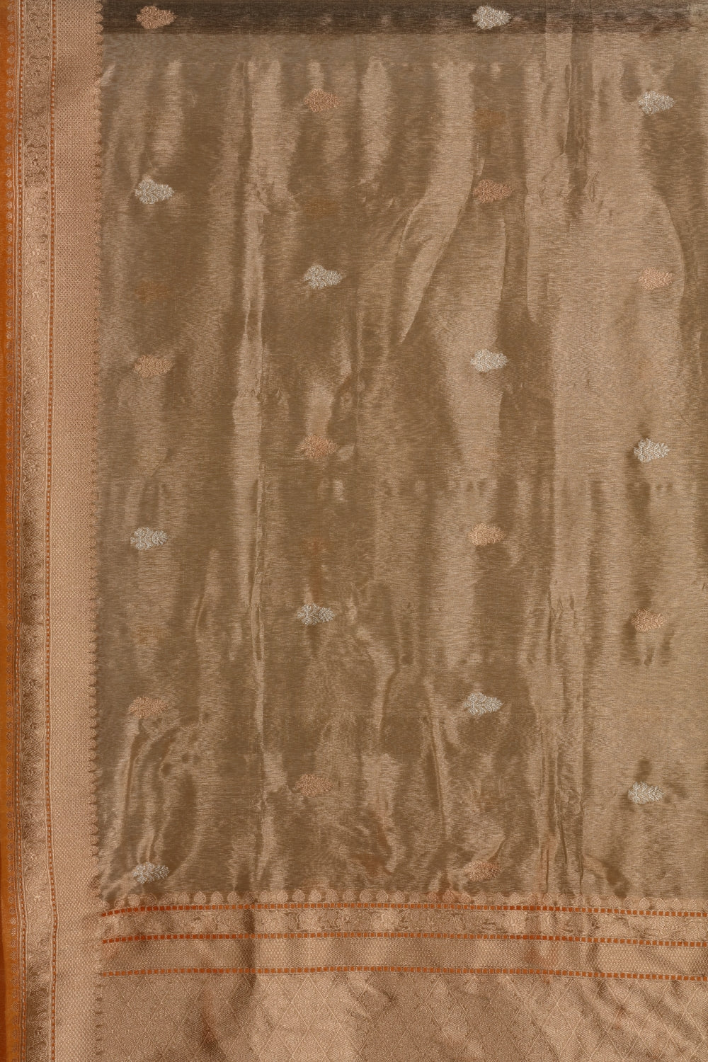 Patterned Silk Tissue Banarasi Saree Devam