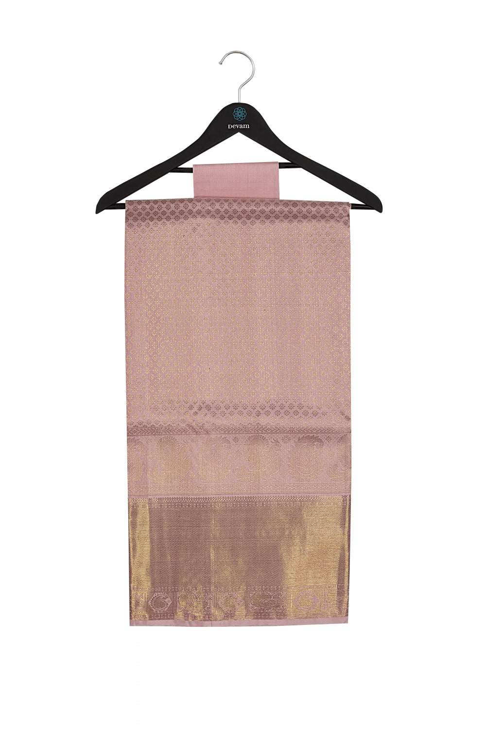 Light Purple Silk Kanjeevaram Saree Devam