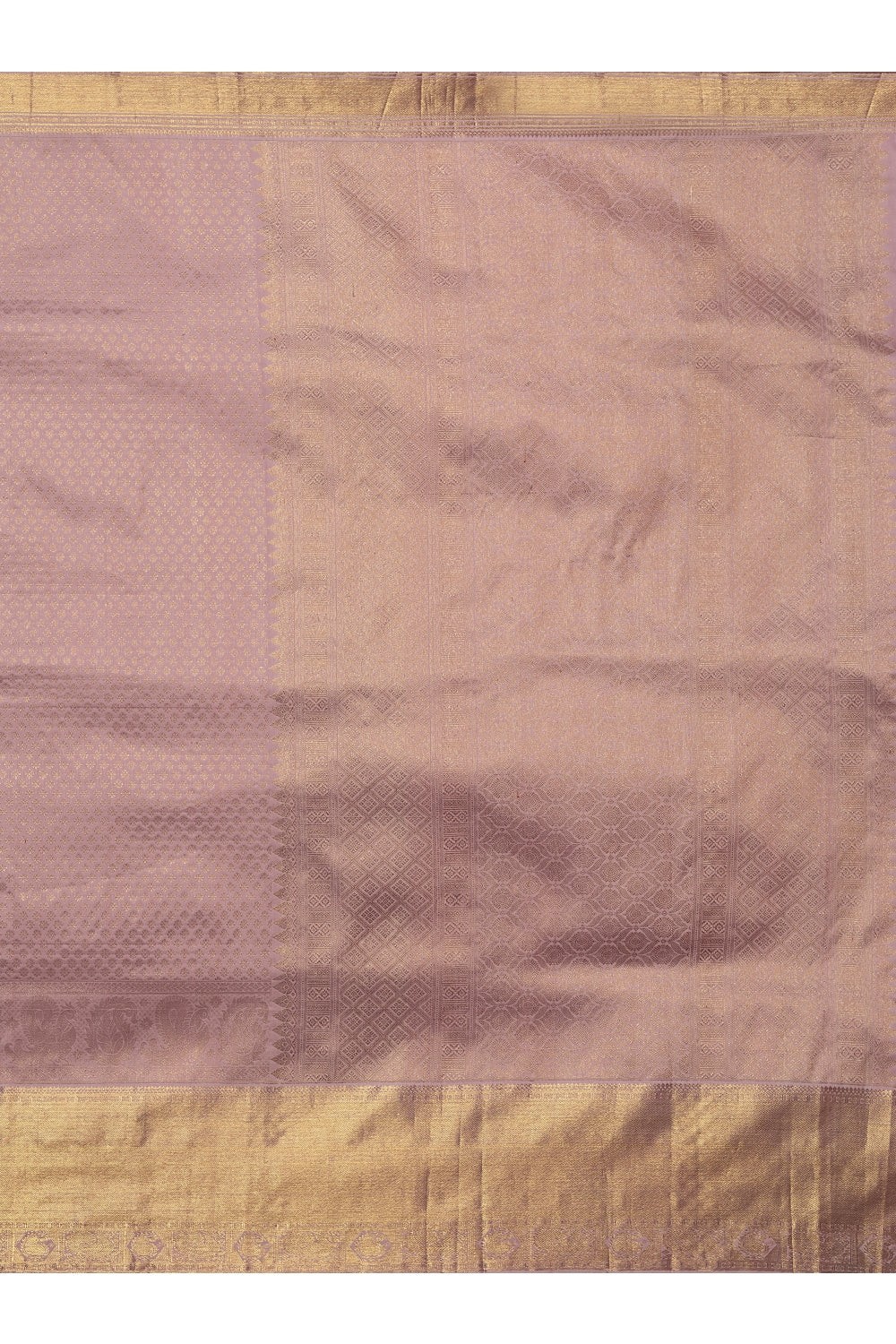 Light Purple Silk Kanjeevaram Saree Devam