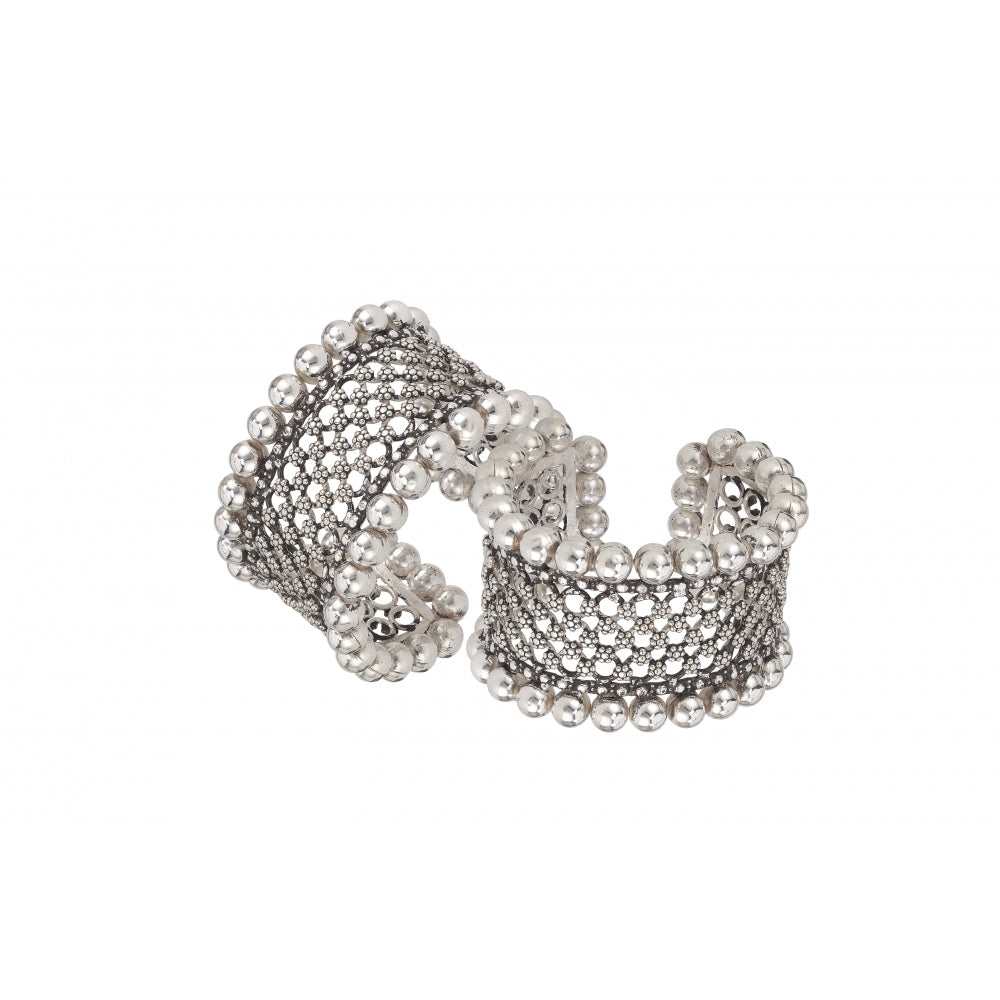 Sterling Silver Bangles With Beads Devam
