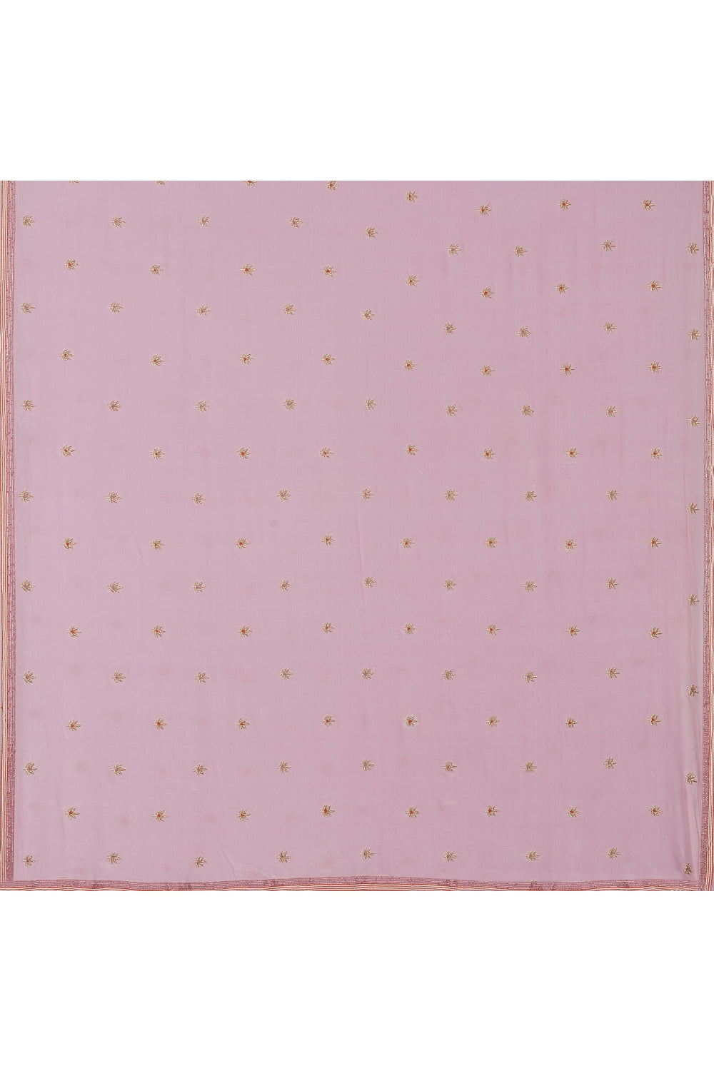 Powder Pink Hand Embroidered Saree Devam